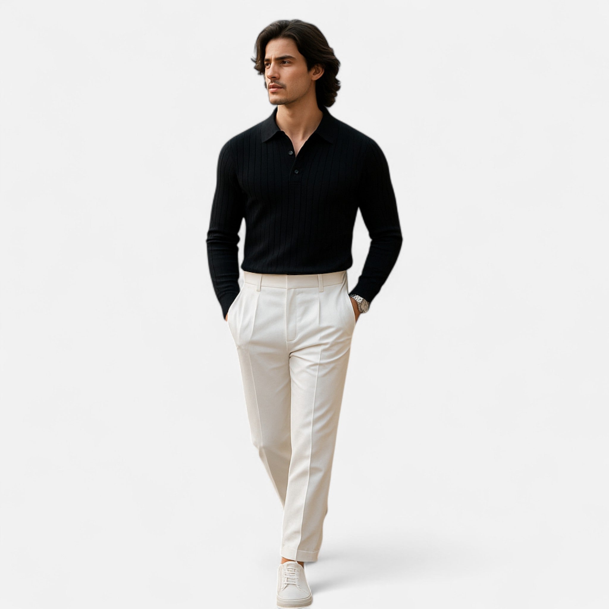 Eliaro Moda | Camisa Polo Hombre Elegancia Clásica en Punto Ligero