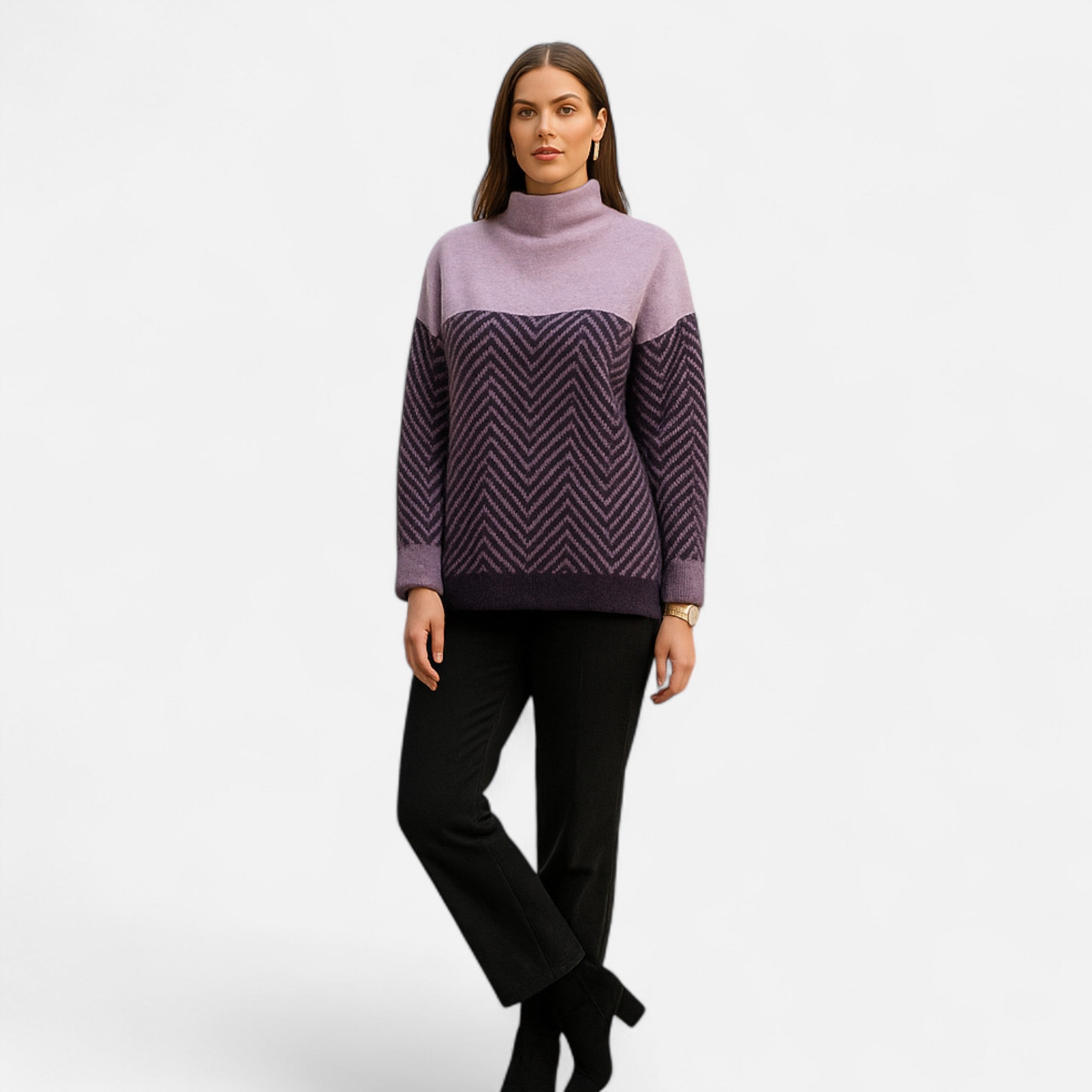 Eliaro Moda | Suéter Mujer Cuello Alto Cachemira Premium