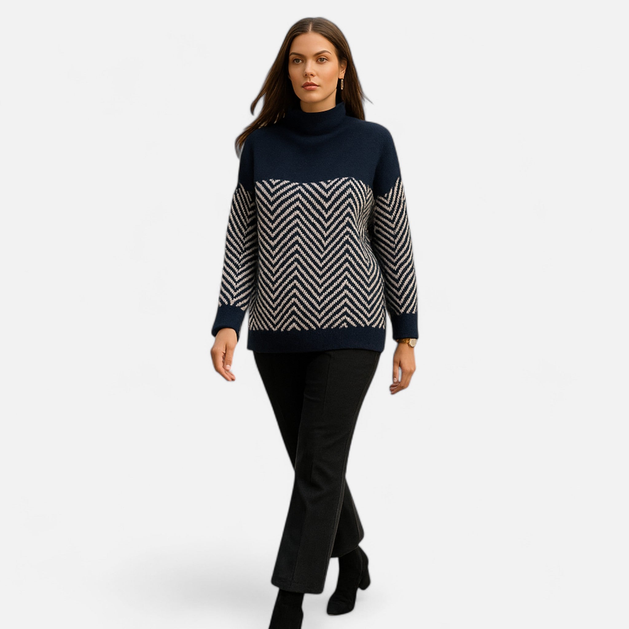Eliaro Moda | Suéter Mujer Cuello Alto Cachemira Premium