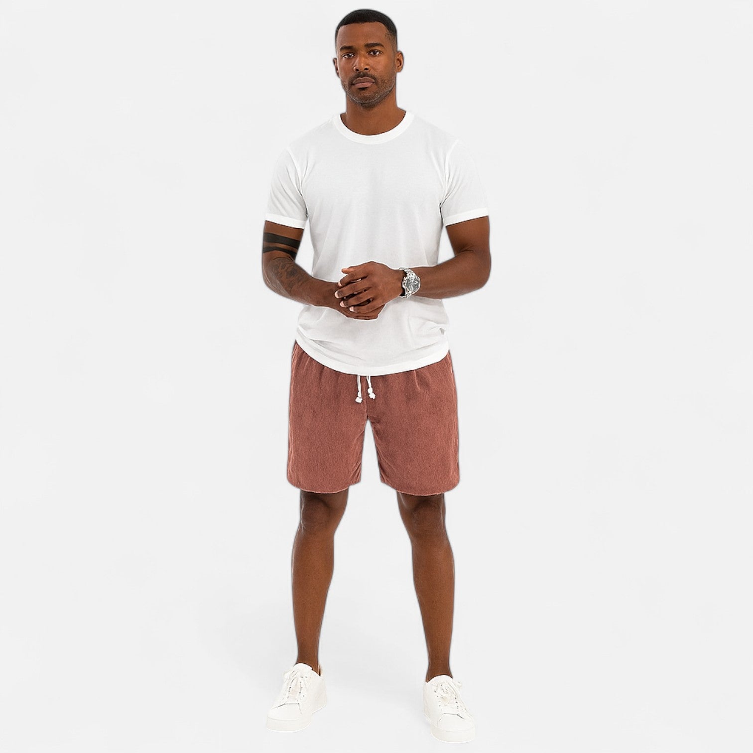 Eliaro Moda | Pantalones Cortos de Pana para Hombre – Estilo Relajado con Textura Clásica y Sofisticación Natural
