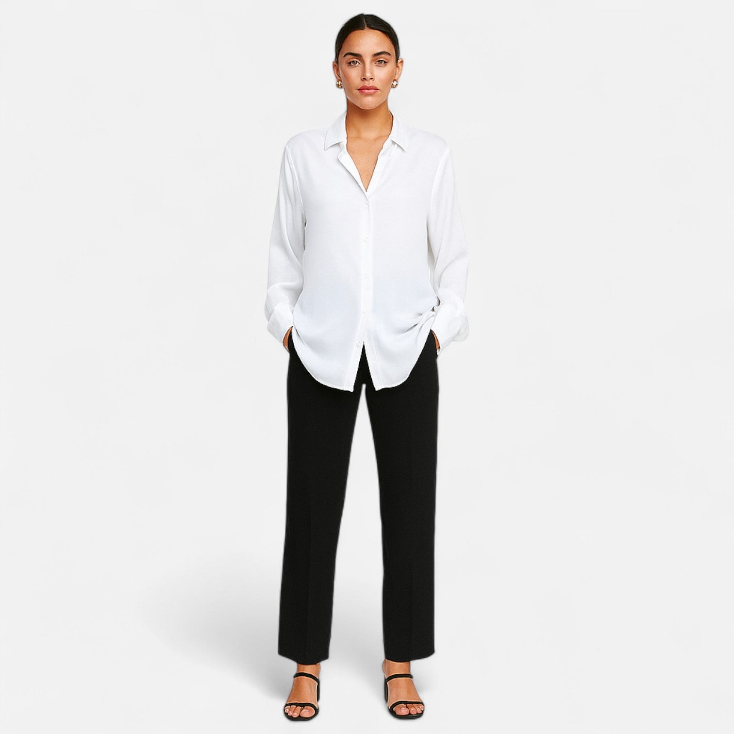 Eliaro Moda | Camisa de Seda para Mujer – Lujo Atemporal con Caída Impecable y Brillo Natural