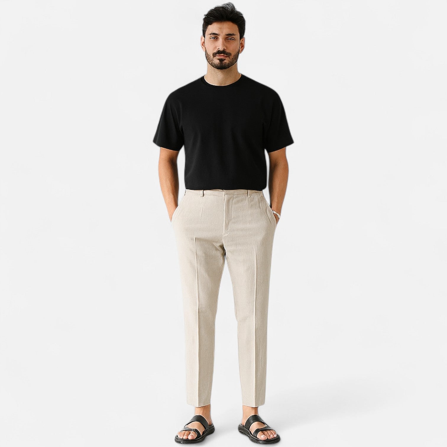Eliaro Moda | Pantalones de Lino para Hombre – Silueta Atemporal con Estética Old Money y Frescura Natural
