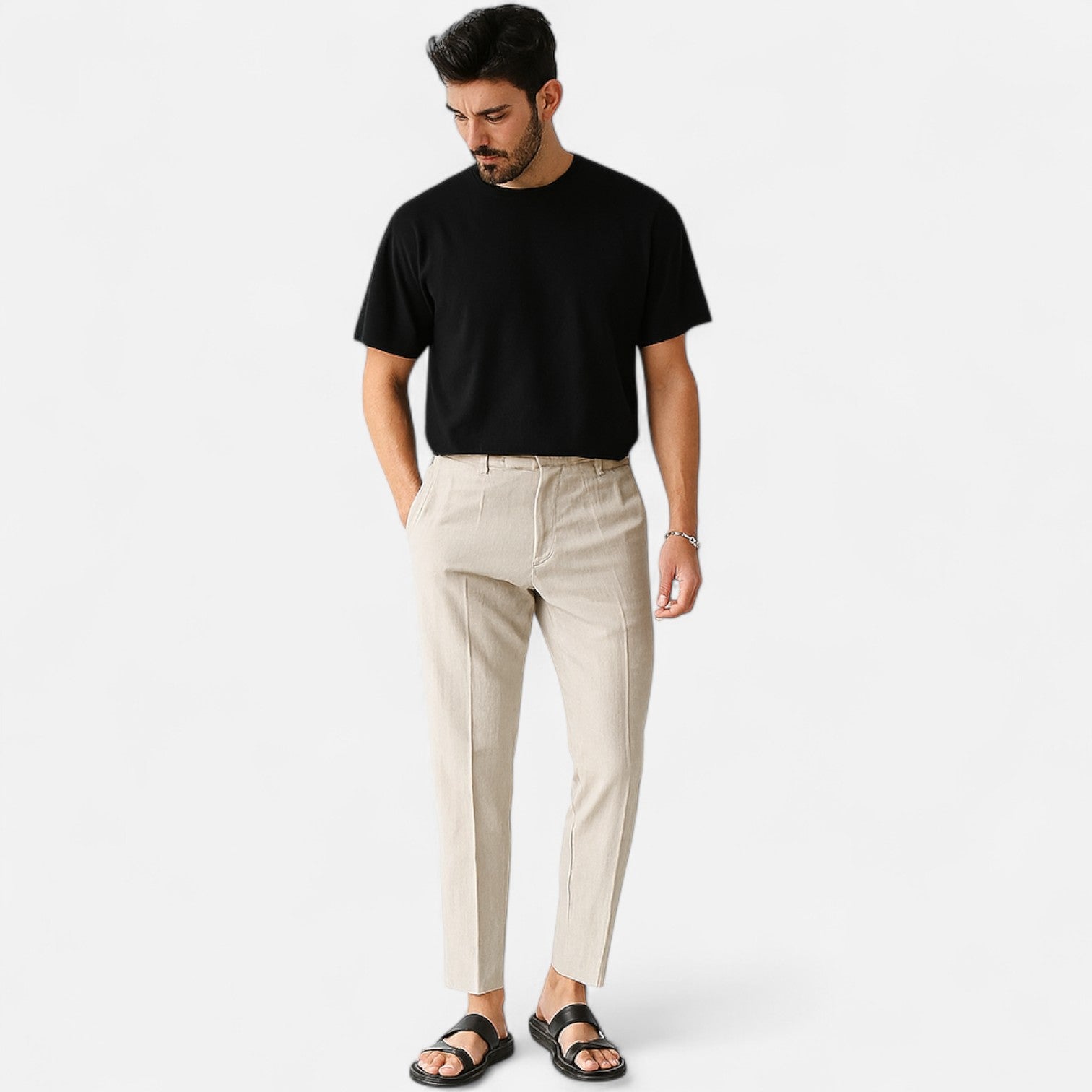Eliaro Moda | Pantalones de Lino para Hombre – Silueta Atemporal con Estética Old Money y Frescura Natural