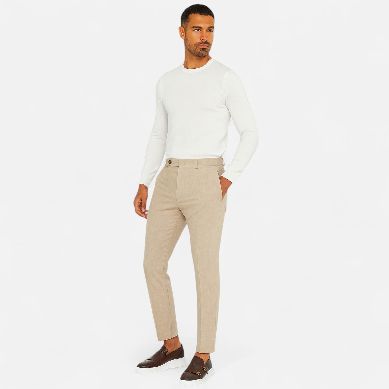 Eliaro Moda | Mocasines de Piel con Doble Hebilla para Hombre – Estilo Monk Strap con Distinción Artesanal y Silueta Refinada