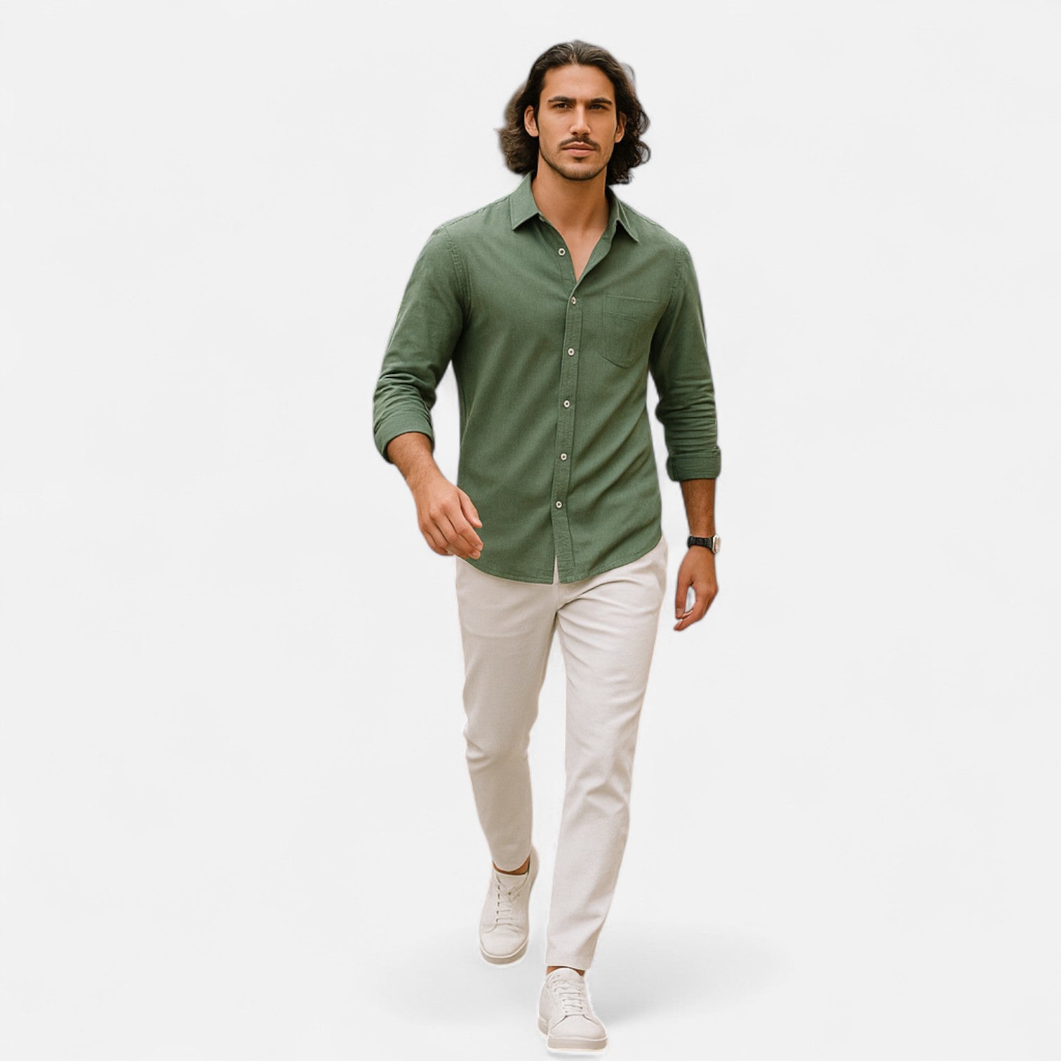 Eliaro Moda | Camisa de Lino para Hombre de Manga Larga – Elegancia Atemporal, Comodidad Natural