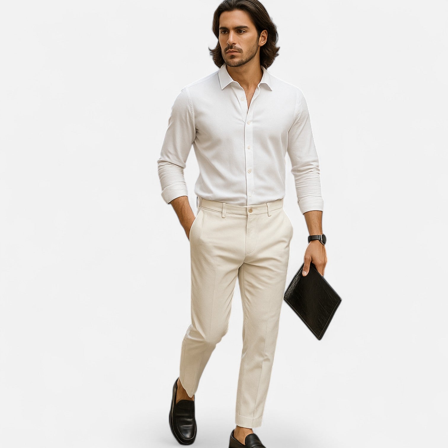 Eliaro Moda | Pantalones Stretch para Hombre – Flexibilidad Dinámica, Estilo Contemporáneo