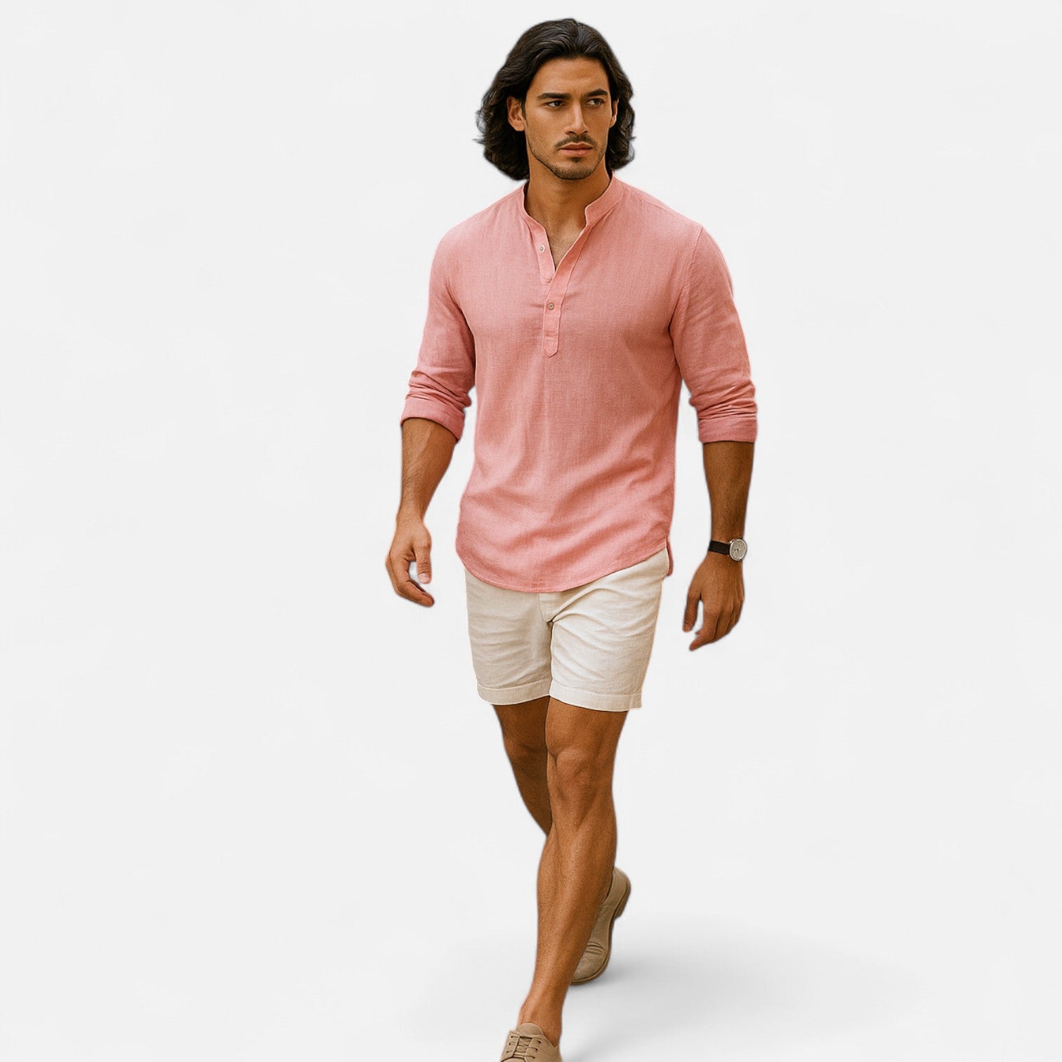 Eliaro Moda | Camisa de Lino para Hombre de Manga Corta – Frescura Natural, Estilo Atemporal