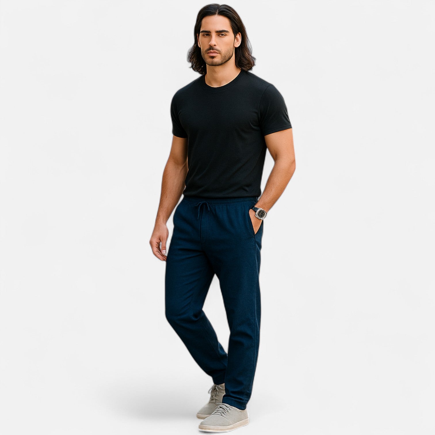 Eliaro Moda | Pantalones de Lino Ligeros para Hombre – Frescura Natural, Estilo Atemporal