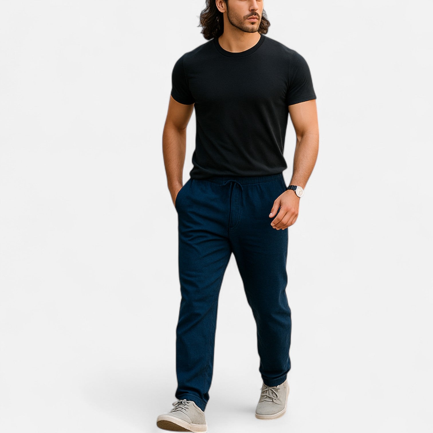 Eliaro Moda | Pantalones de Lino Ligeros para Hombre – Frescura Natural, Estilo Atemporal