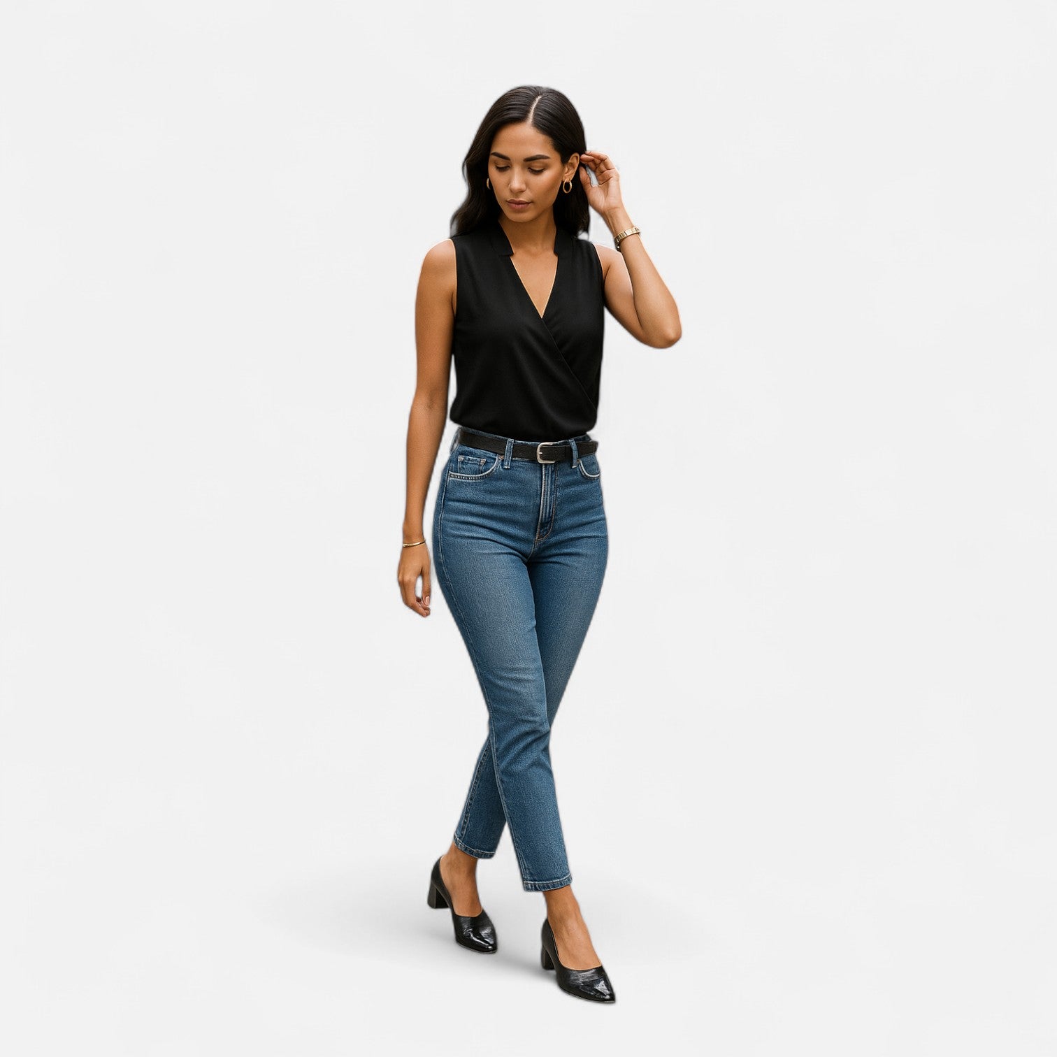 Eliaro Moda | Blusa de Verano con Escote en V para Mujer – Ligereza Casual, Estilo Atemporal