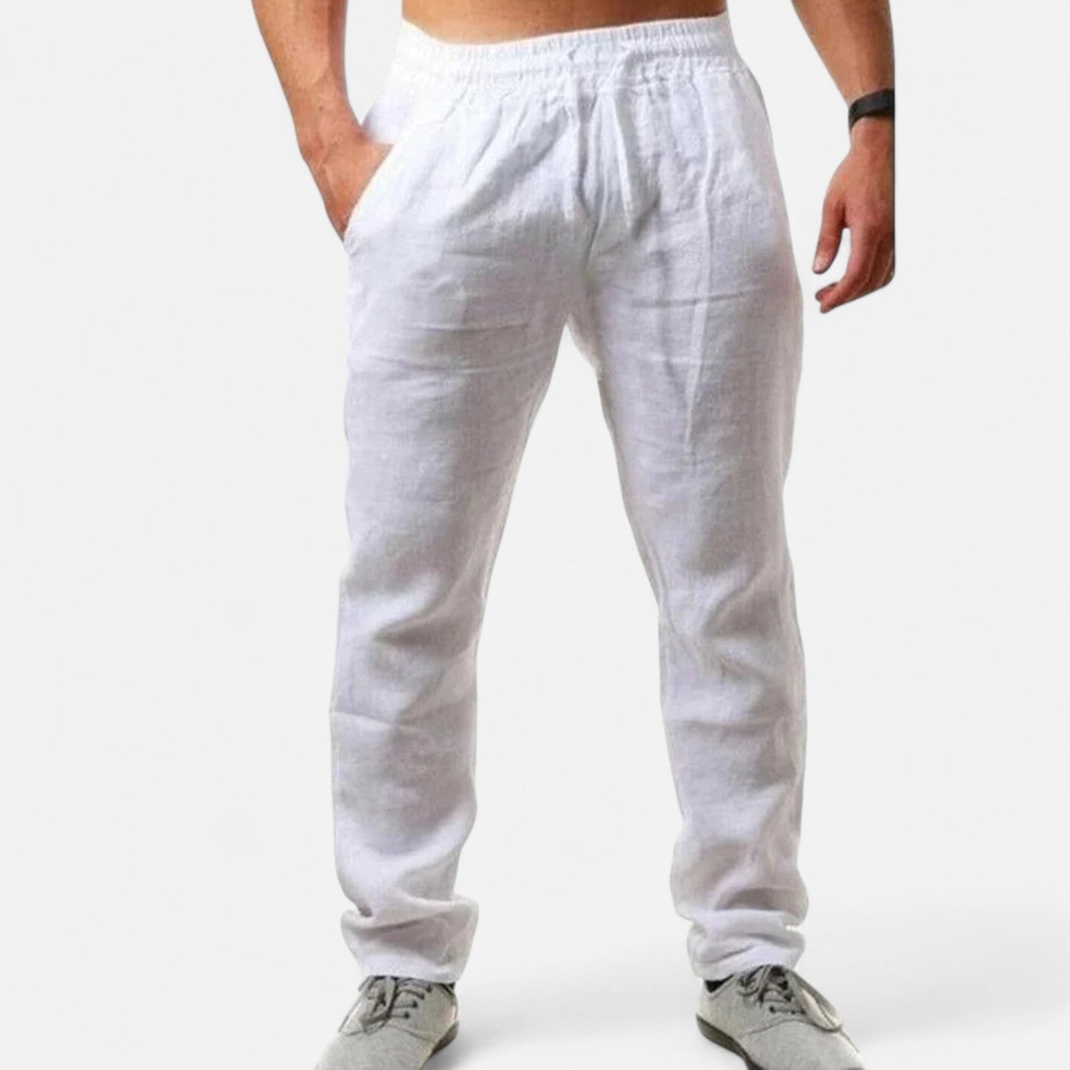 Eliaro Moda | Pantalones de Lino Ligeros para Hombre – Frescura Natural, Estilo Atemporal