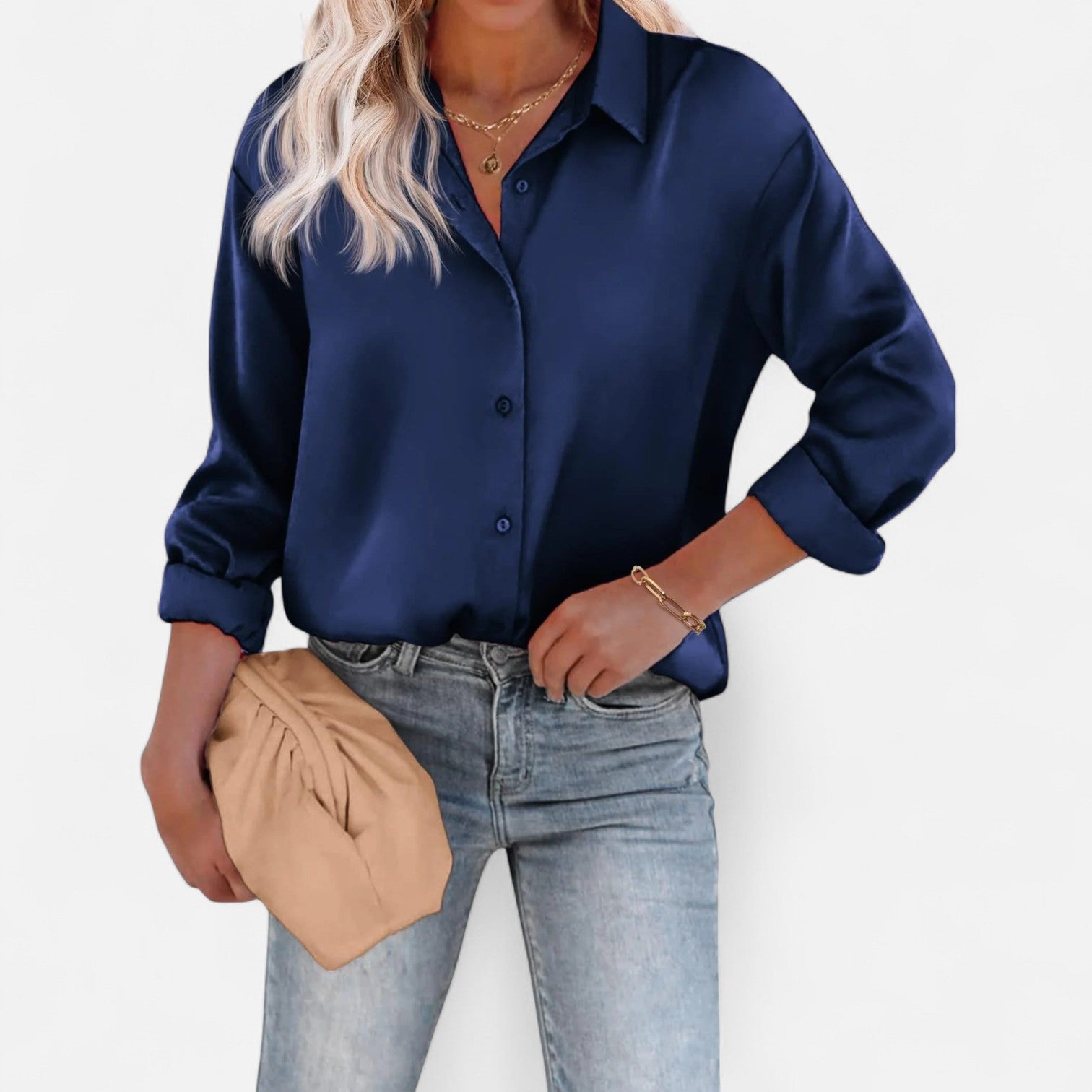 Eliaro Moda | Blusa de Mujer con Cuello Clásico y Silueta Fluida – Elegancia Atemporal, Comodidad Sofisticada