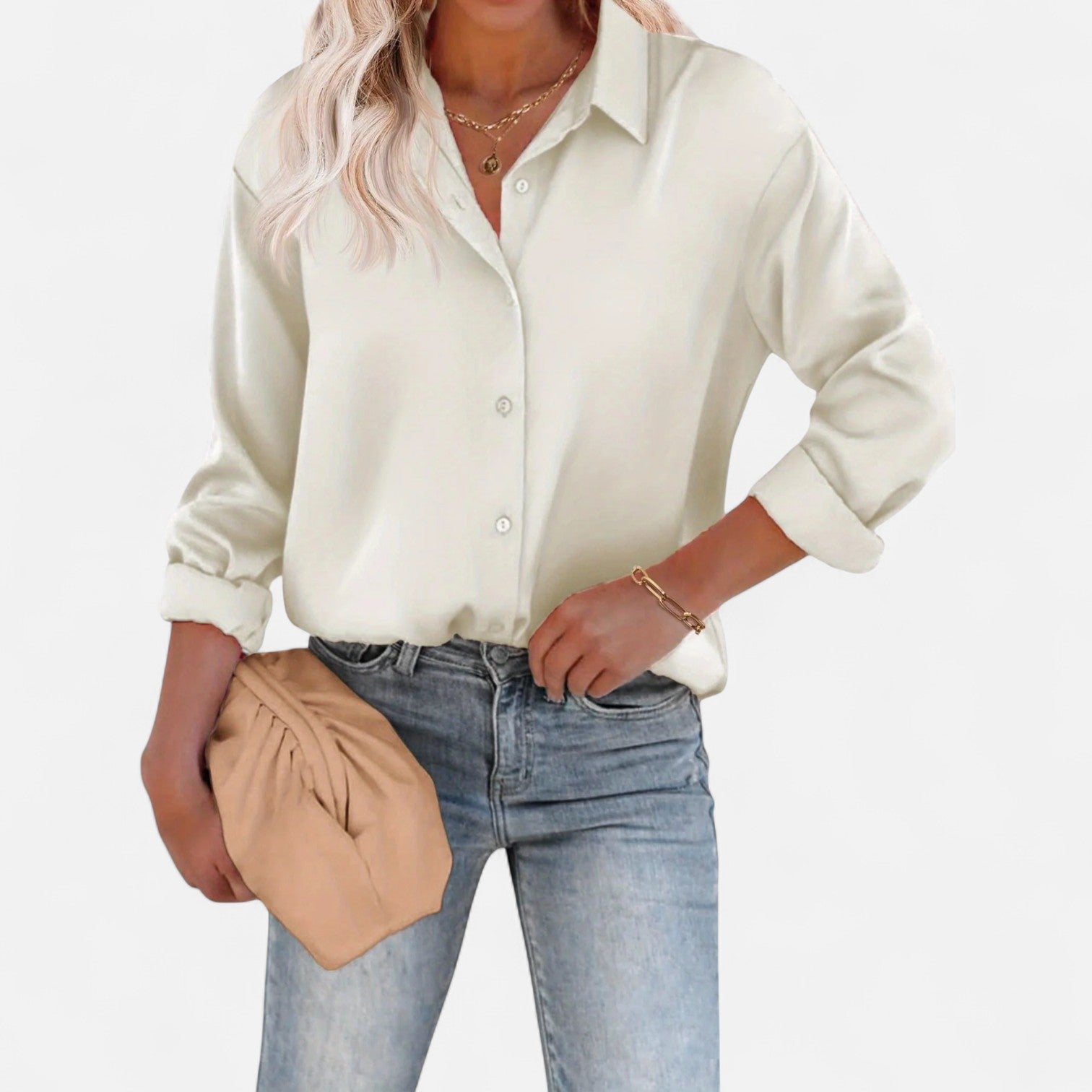 Eliaro Moda | Blusa de Mujer con Cuello Clásico y Silueta Fluida – Elegancia Atemporal, Comodidad Sofisticada