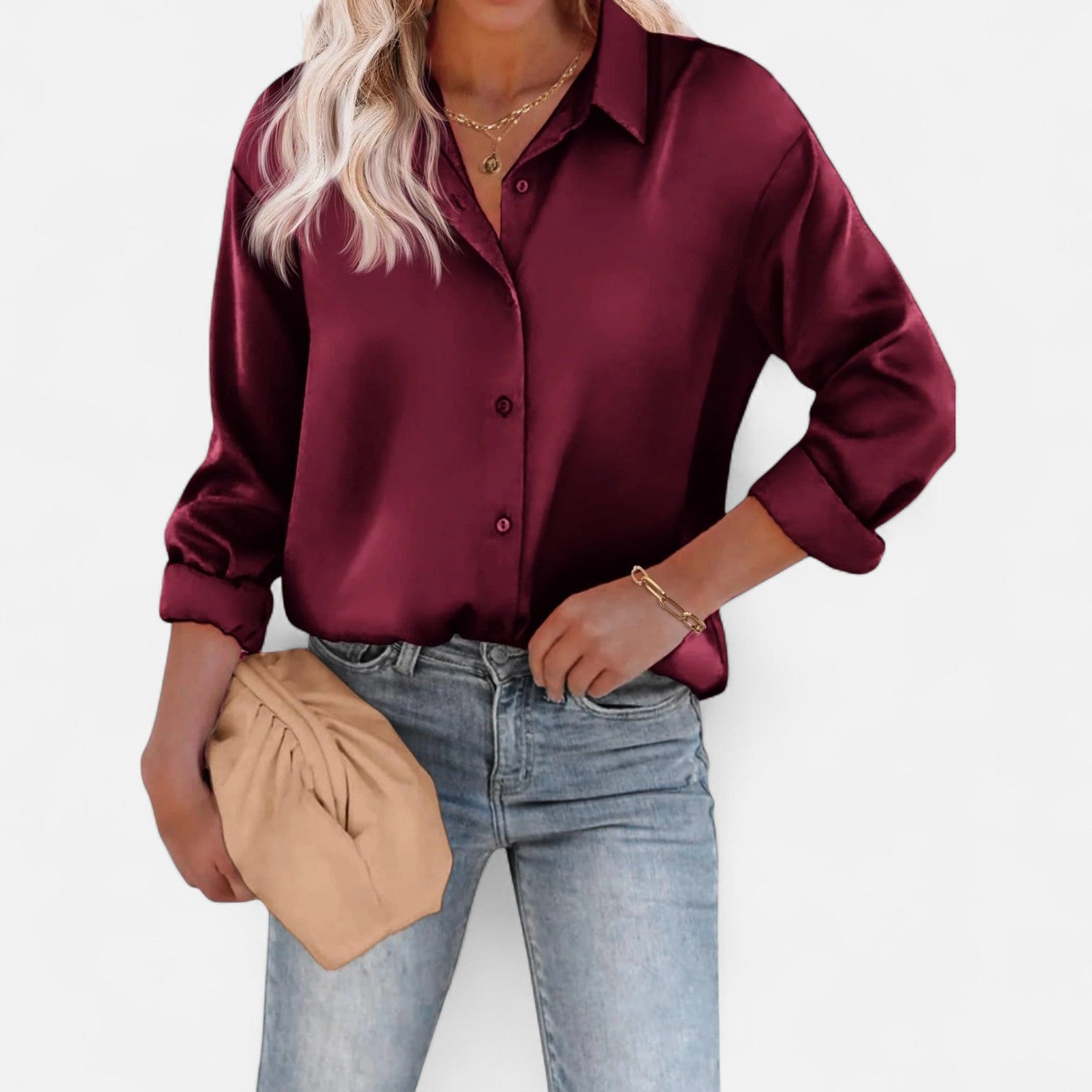 Eliaro Moda | Blusa de Mujer con Cuello Clásico y Silueta Fluida – Elegancia Atemporal, Comodidad Sofisticada