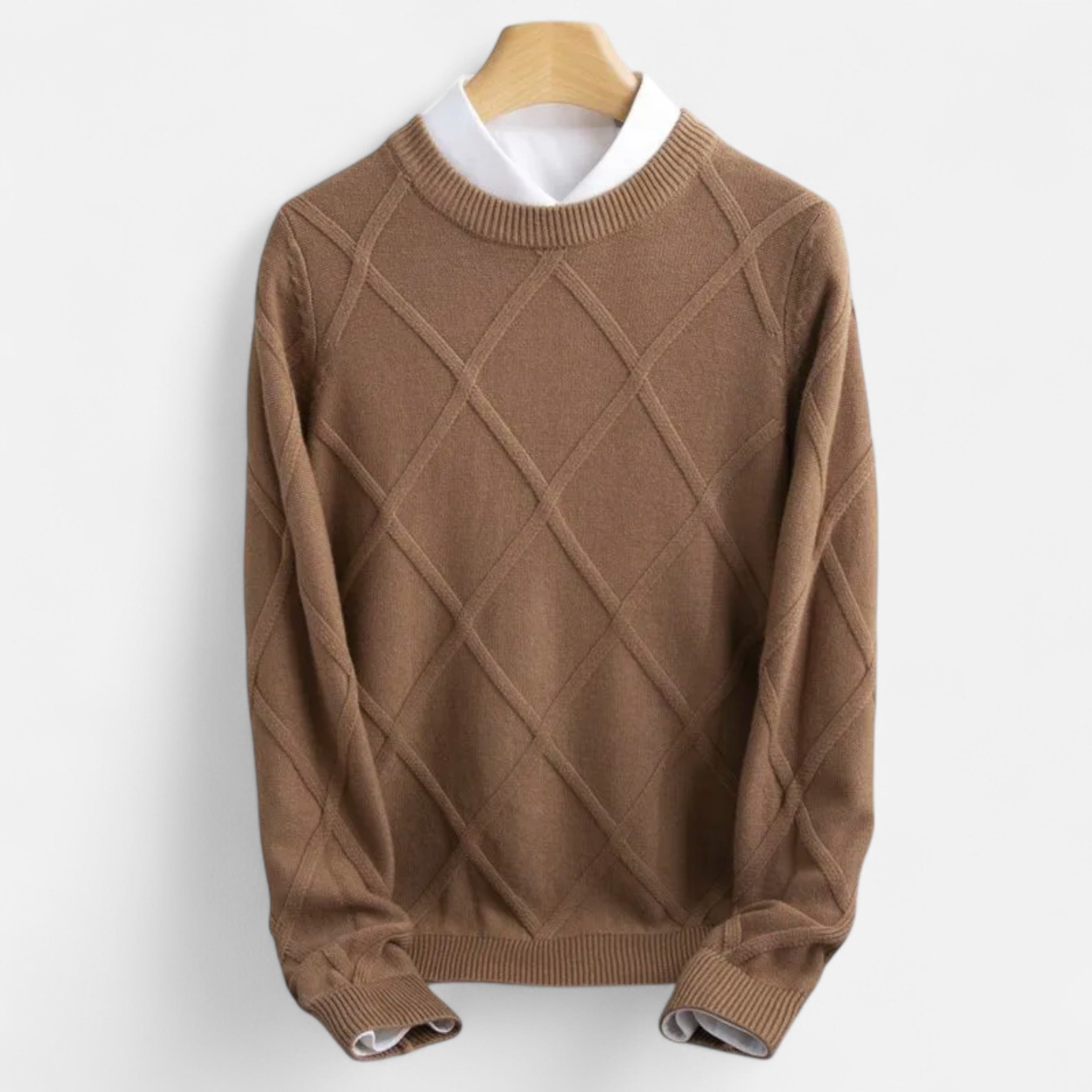 Eliaro Moda | Suéter Hombre Cachemira Premium Punto Argyle