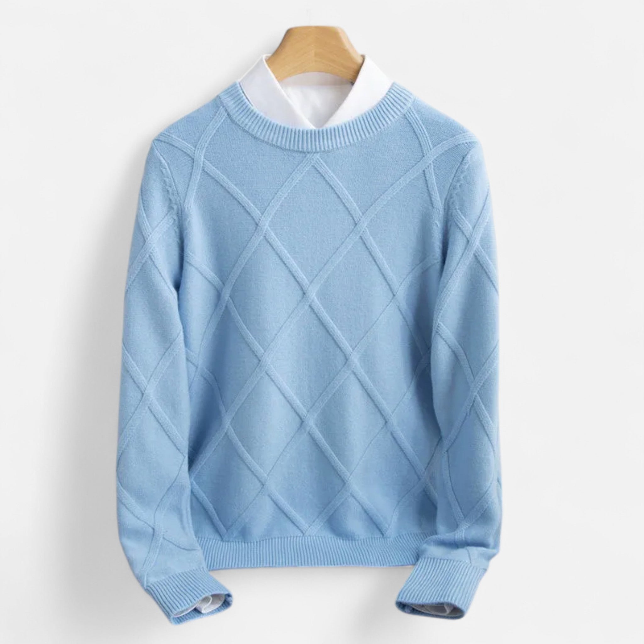 Eliaro Moda | Suéter Hombre Cachemira Premium Punto Argyle