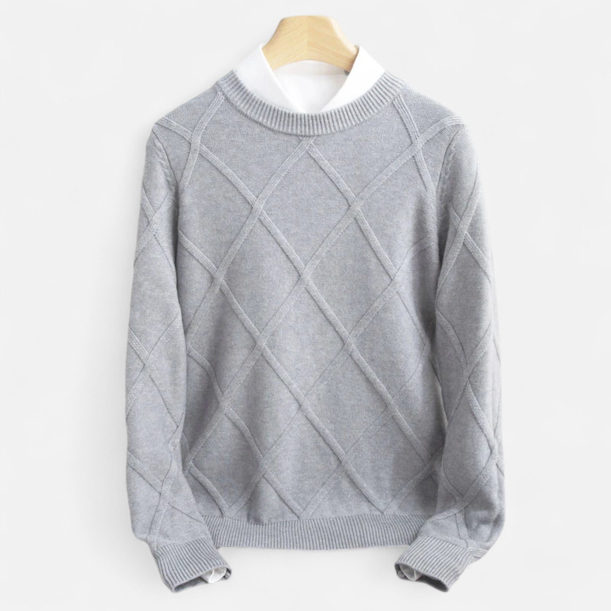 Eliaro Moda | Suéter Hombre Cachemira Premium Punto Argyle