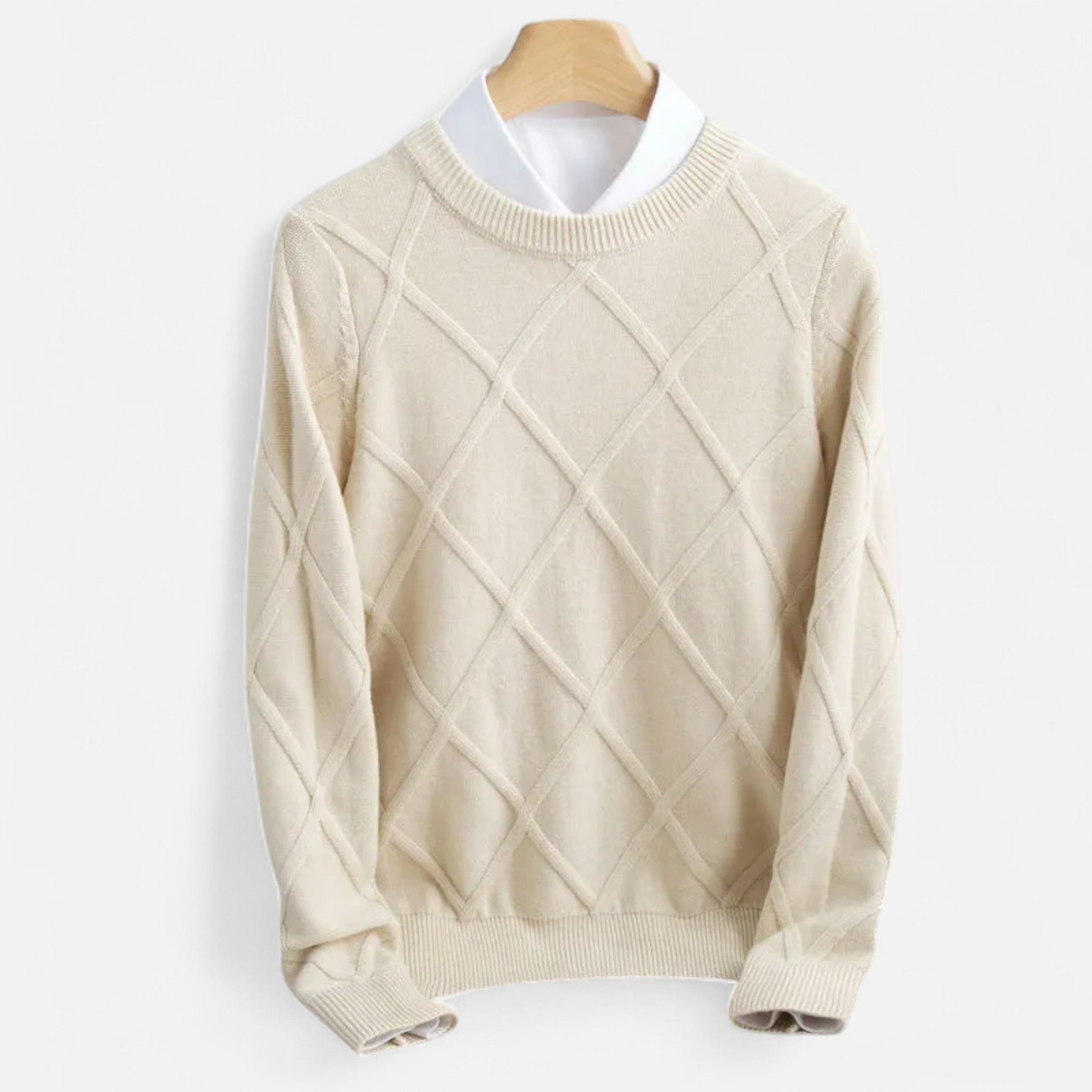 Eliaro Moda | Suéter Hombre Cachemira Premium Punto Argyle