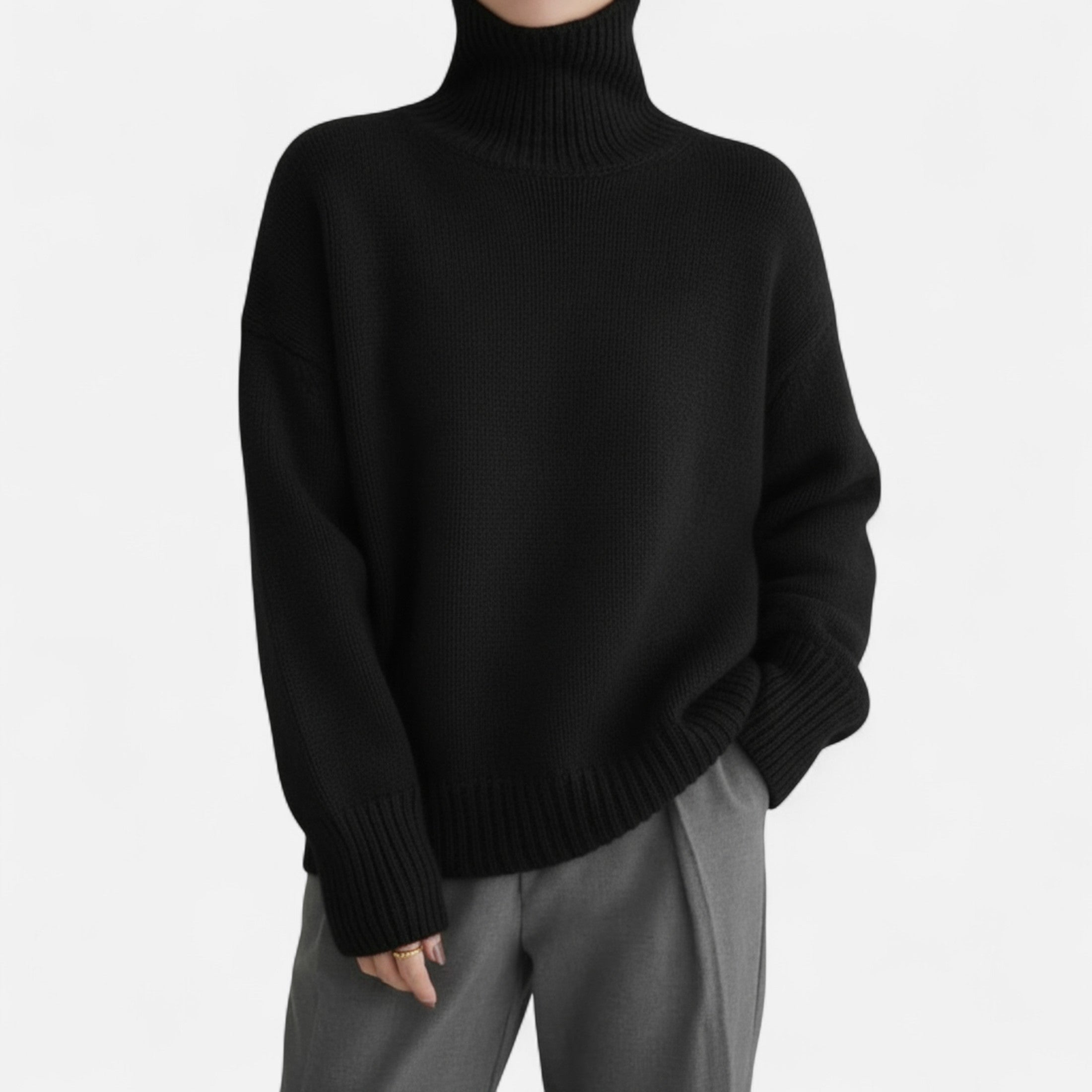 Eliaro Moda | Jersey Mujer Invierno Cuello Alto Cashmere