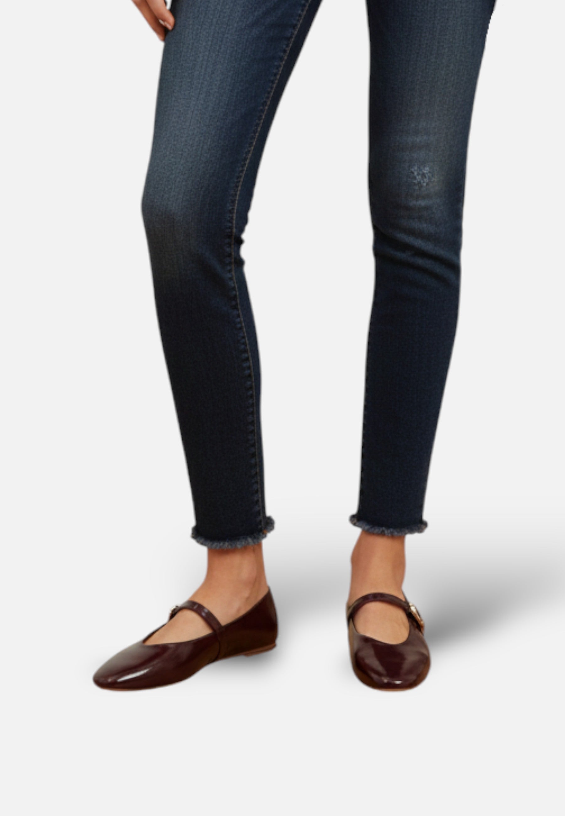 Women's Synthetic Leather Mary Jane Shoes with Square Toe and Buckle