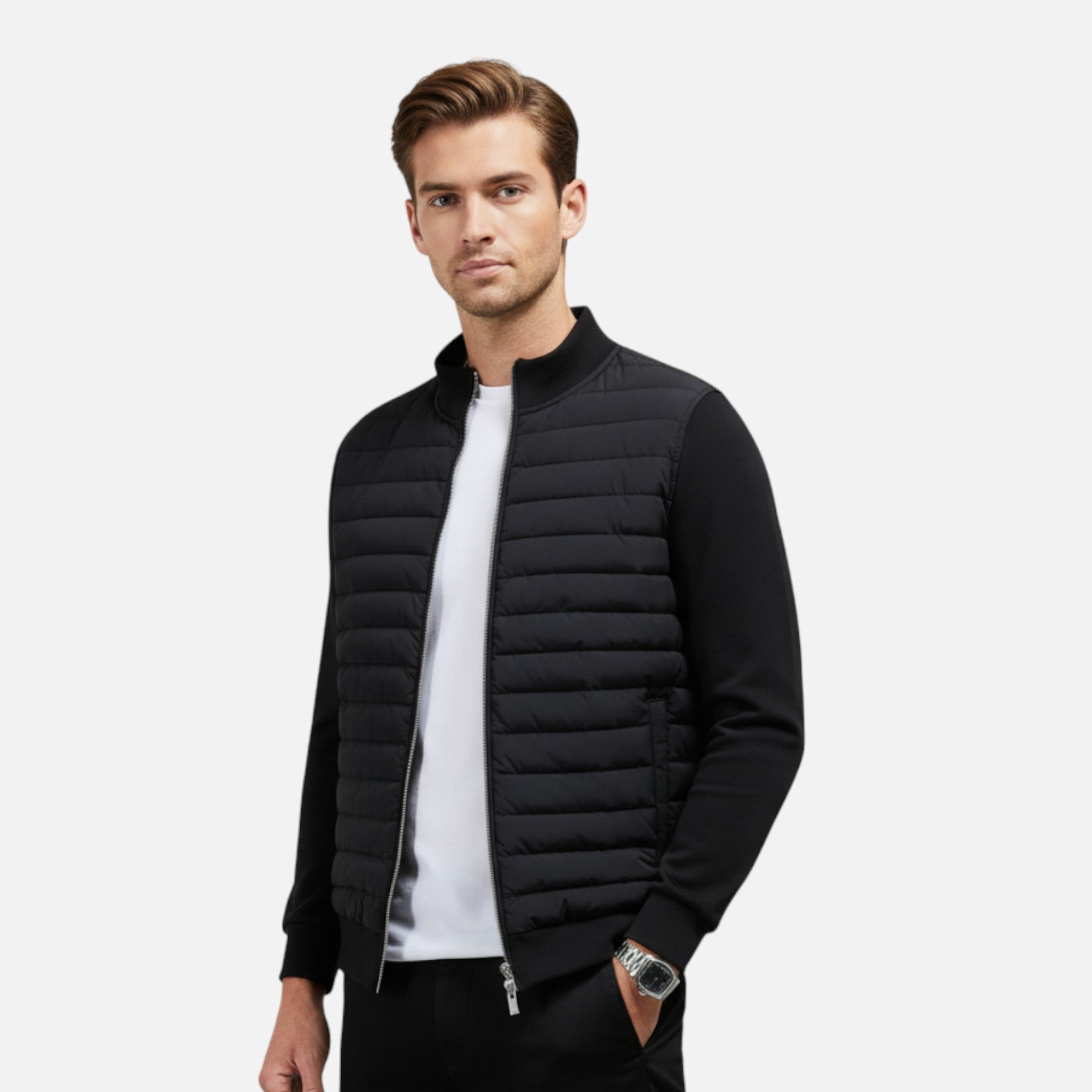 Eliaro Moda | Chaqueta Hombre Invierno Ligera Cuello Alto