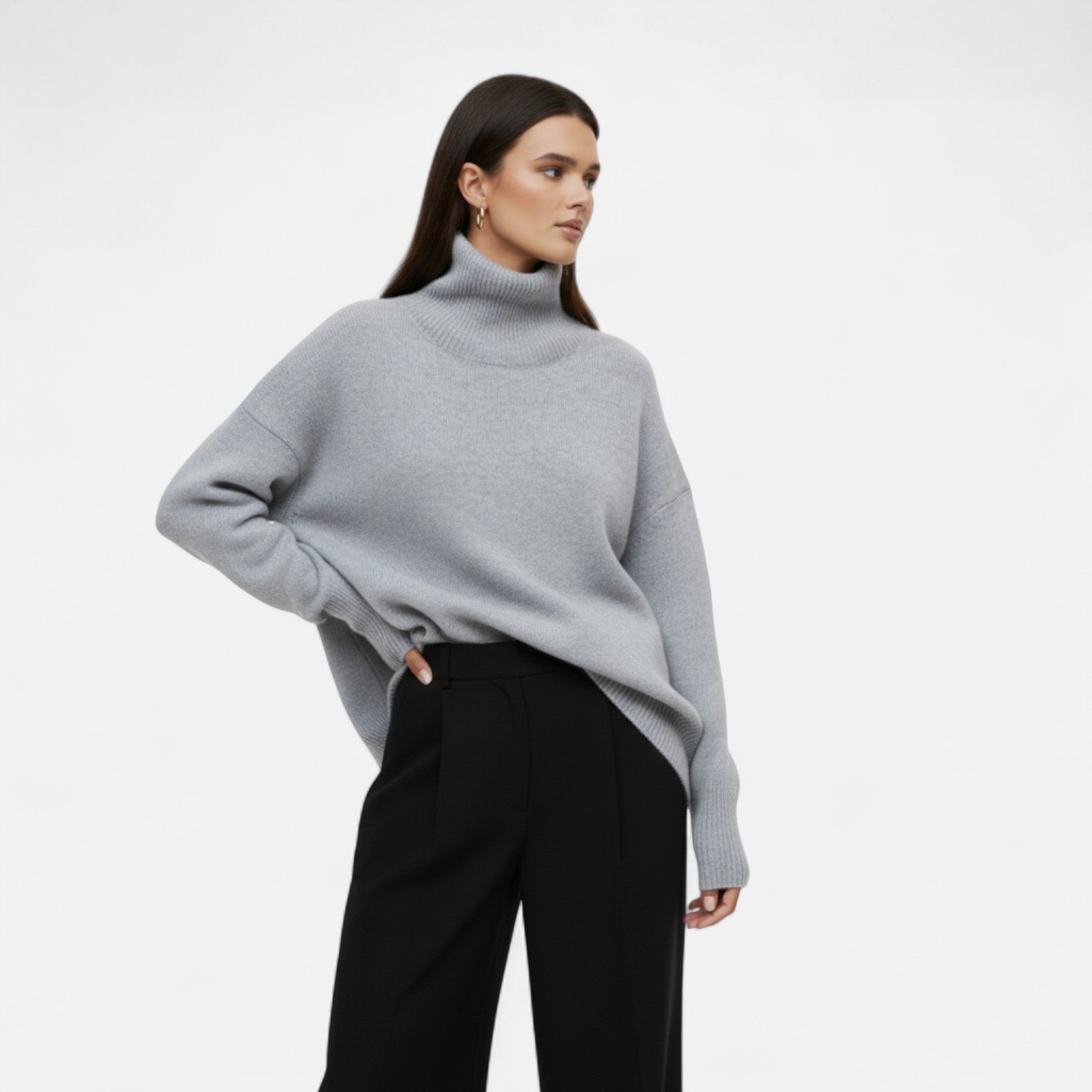 Eliaro Moda | Jersey Mujer Invierno Cuello Alto Suelto