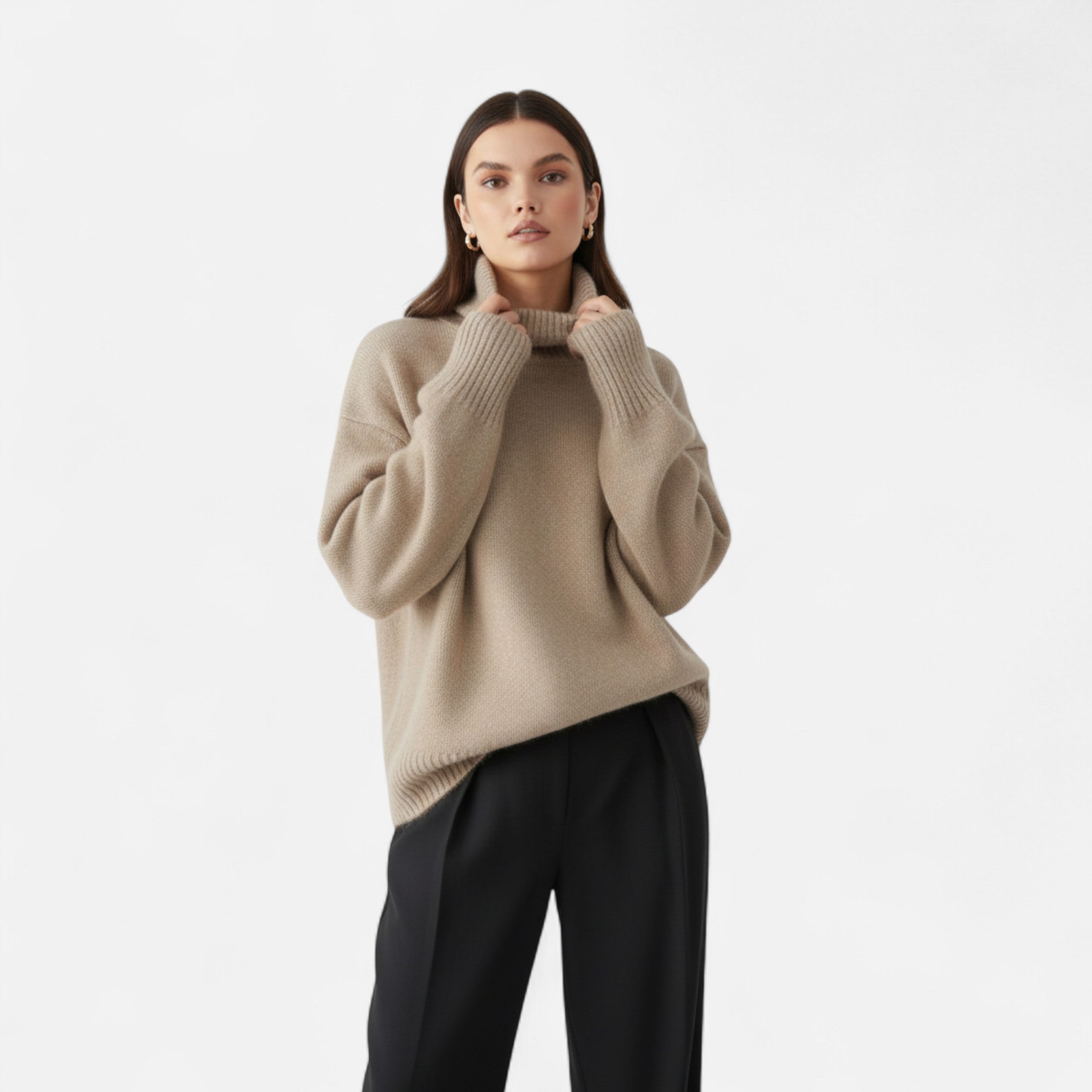 Eliaro Moda | Jersey Mujer Invierno Cuello Alto Cashmere