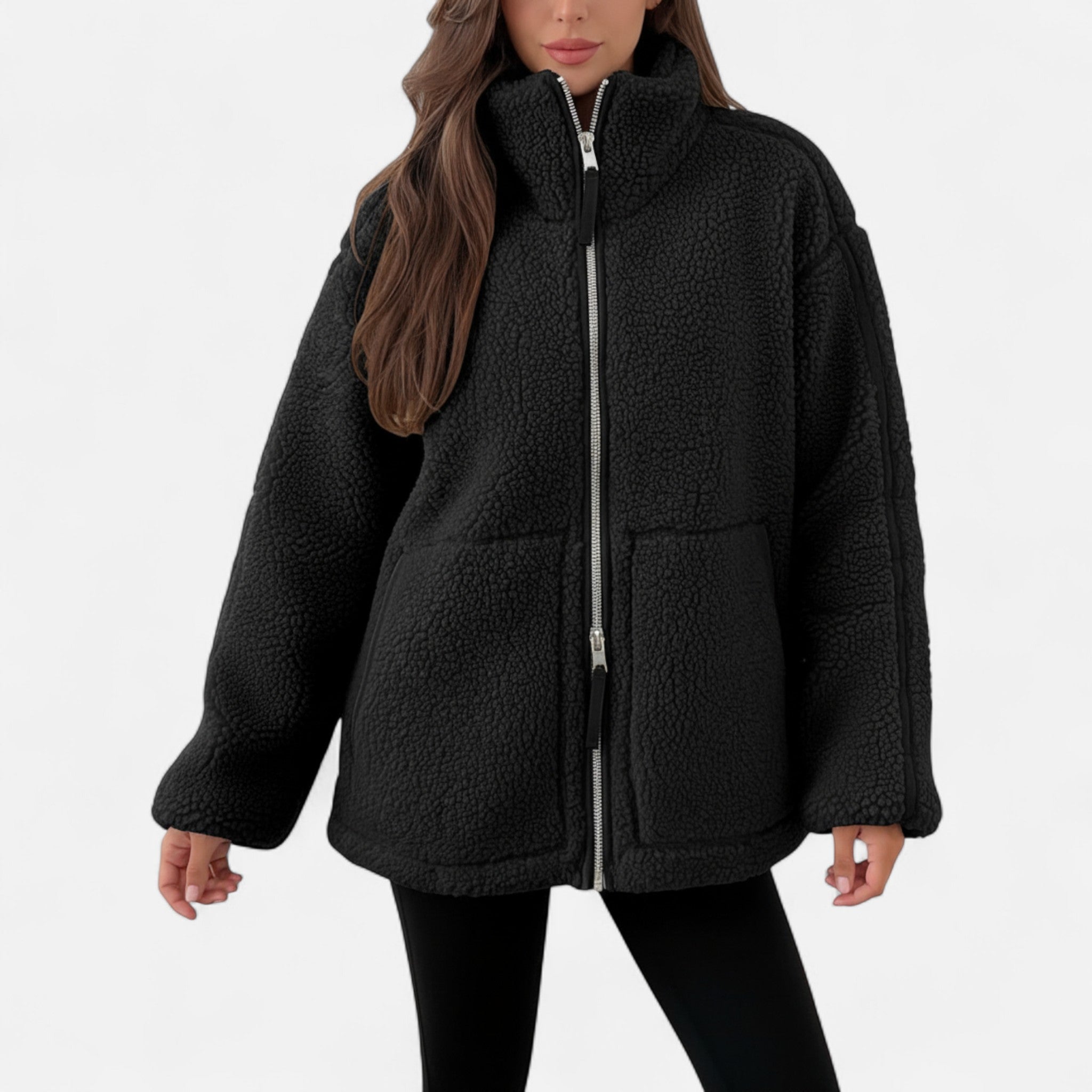 Eliaro Moda | Chaqueta de Invierno con Cremallera y Corte Estructurado de Lujo