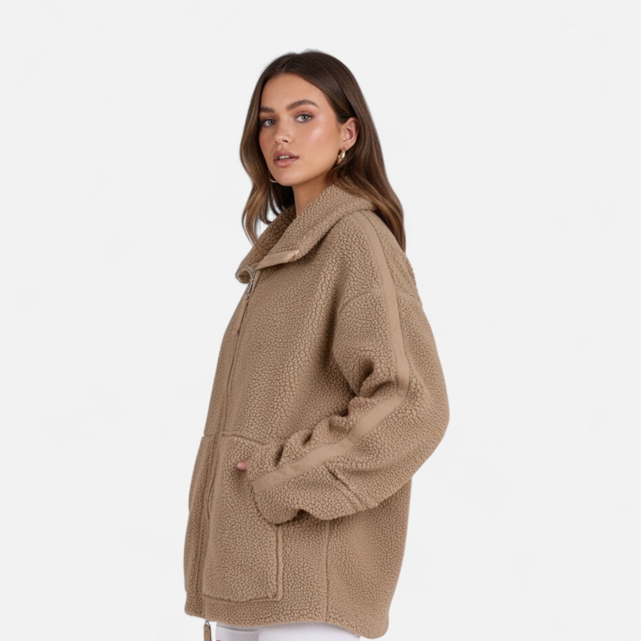 Eliaro Moda | Chaqueta de Invierno con Cremallera y Corte Estructurado de Lujo