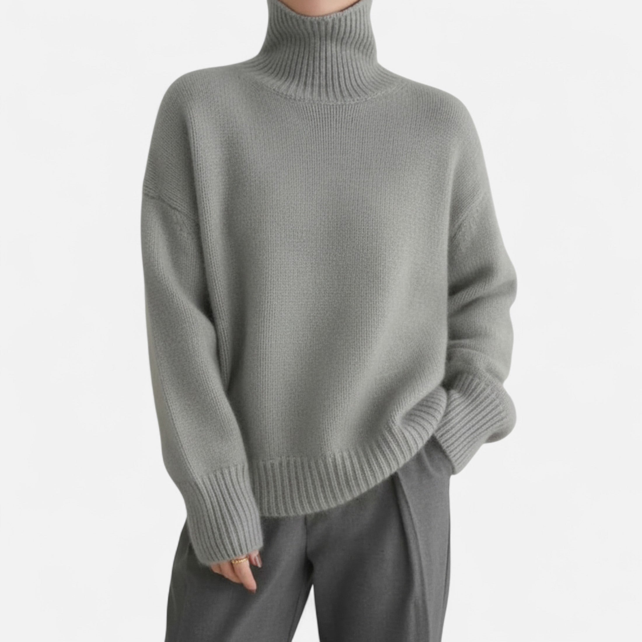 Eliaro Moda | Jersey Mujer Invierno Cuello Alto Cashmere