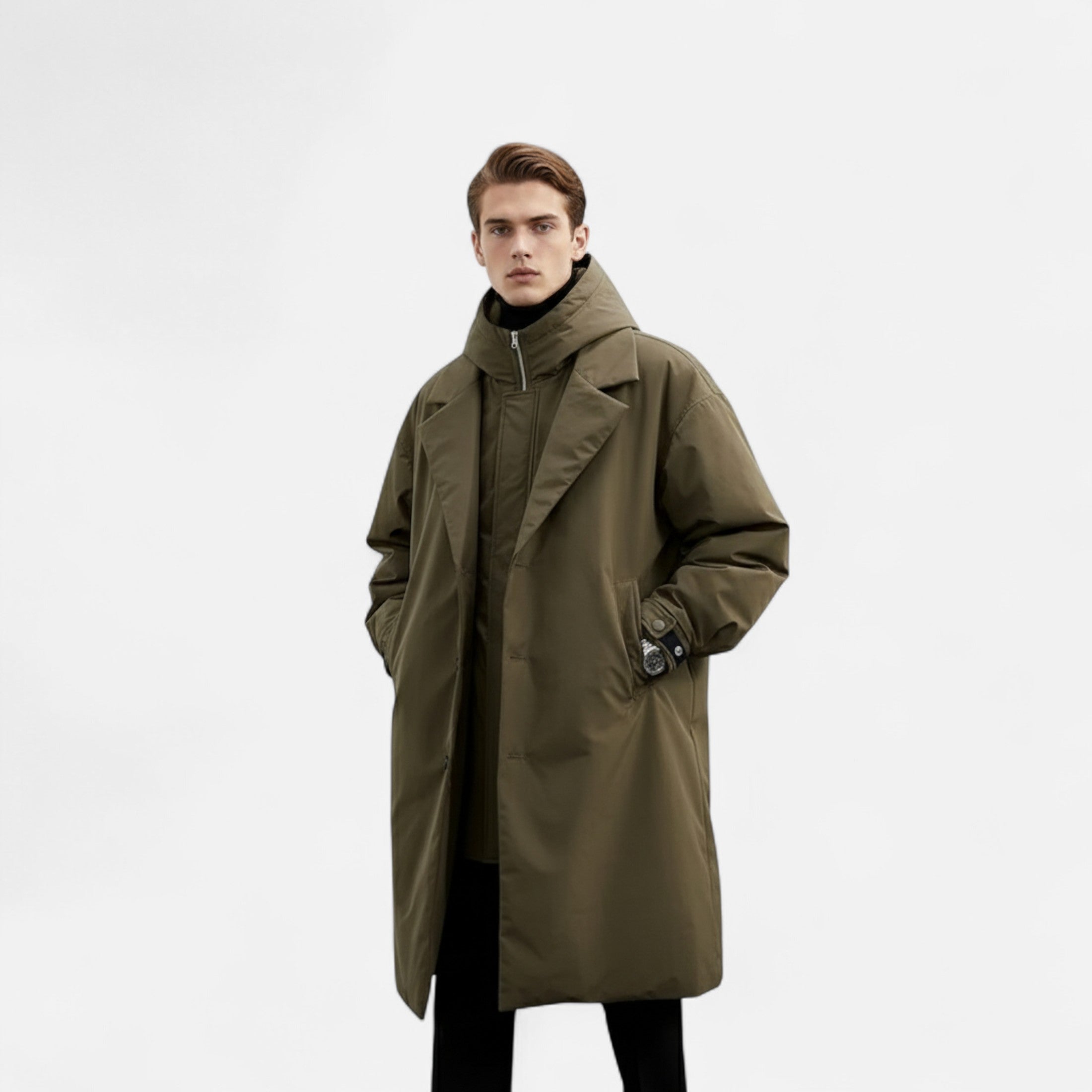 Eliaro Moda | Chaqueta Hombre Invierno Larga Impermeable