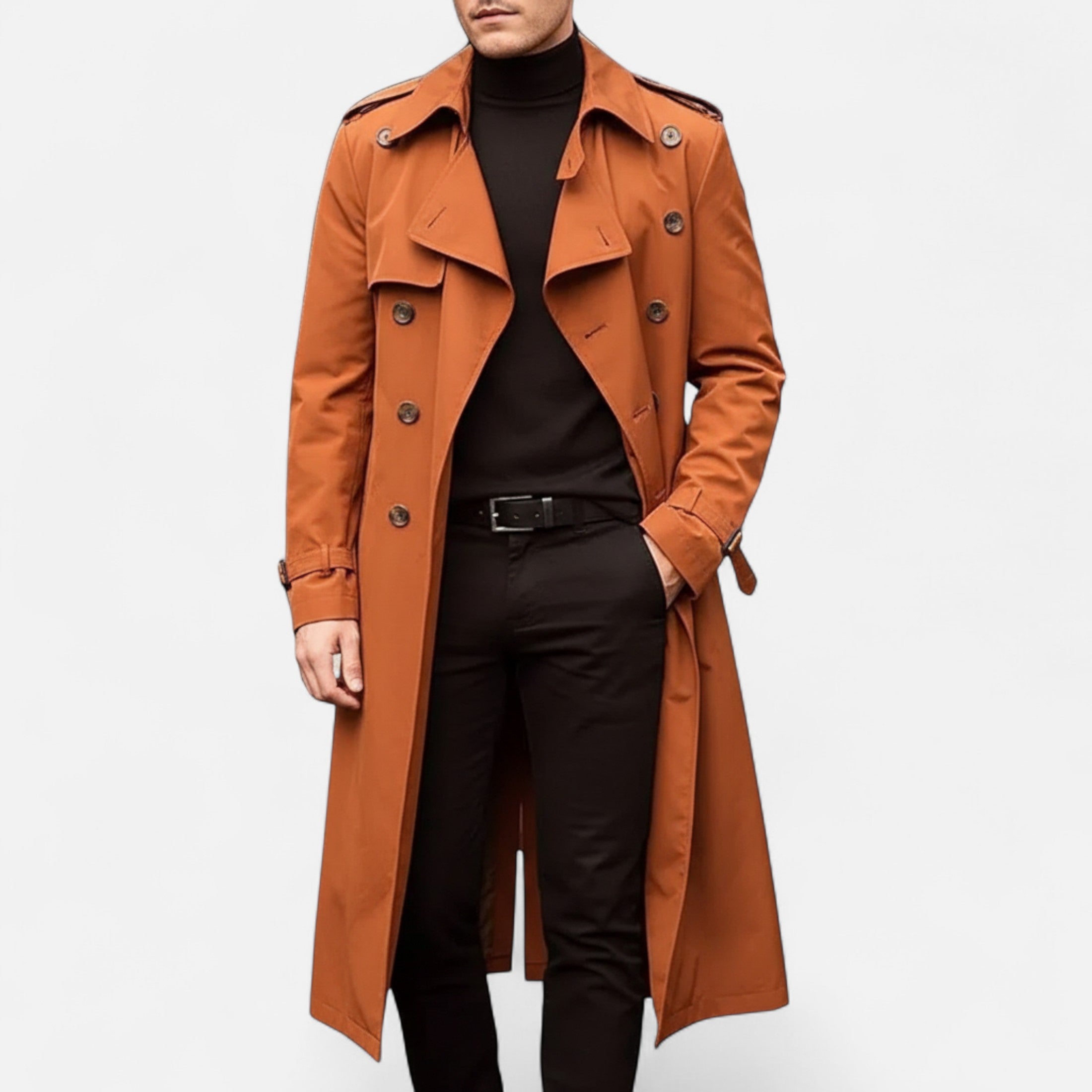 Eliaro Moda | Abrigo Trench Hombre Invierno Estilo Refinado