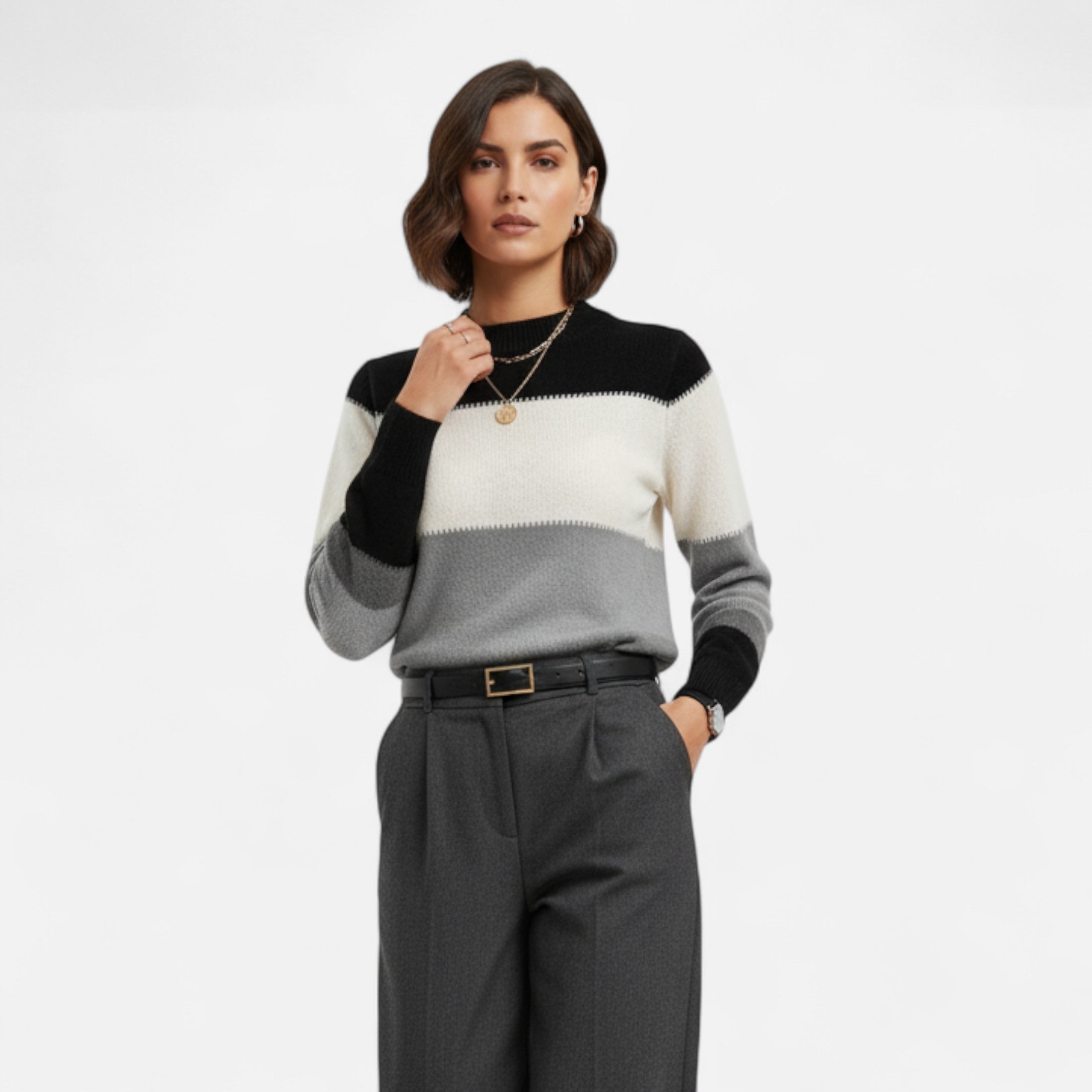 Eliaro Moda | Jersey de Cuello Alto Clásico para Mujer