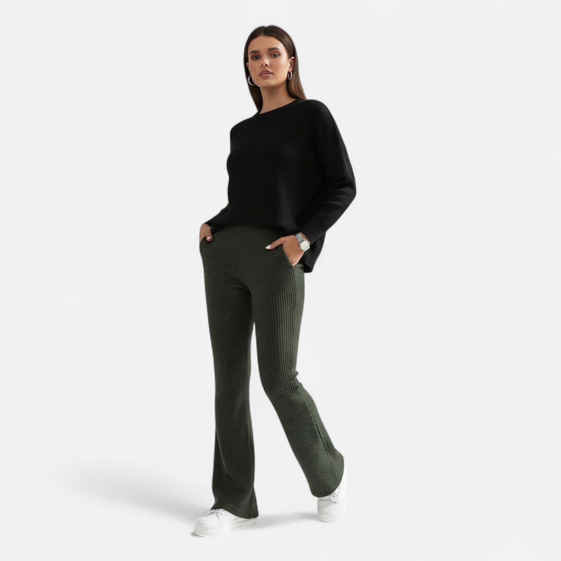 Eliaro Moda | Pantalón Elegante Cintura Alta Mujer