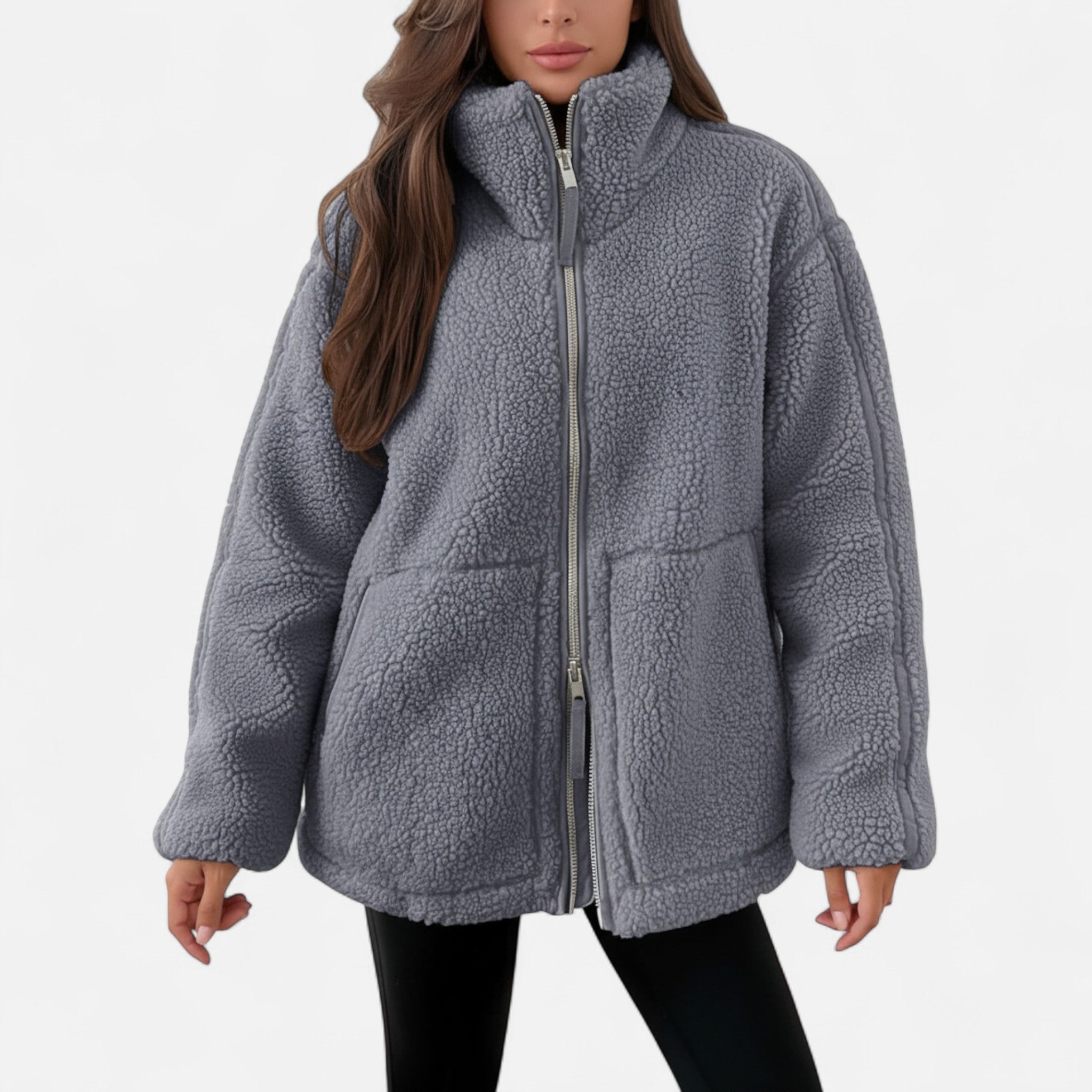 Eliaro Moda | Giacca Invernale con Zip e Taglio Strutturato di Lusso