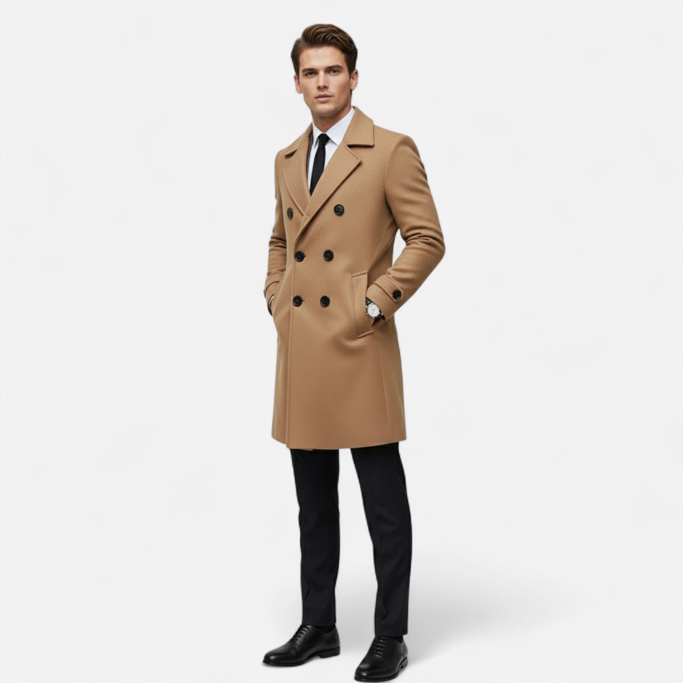 Eliaro Moda | Abrigo Hombre Invierno Doble Botonadura