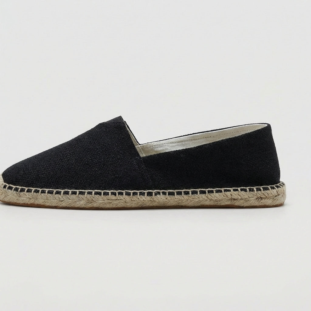 Férfi lenvászon espadrille — könnyű mokaszinok — tengerparti nyaralás