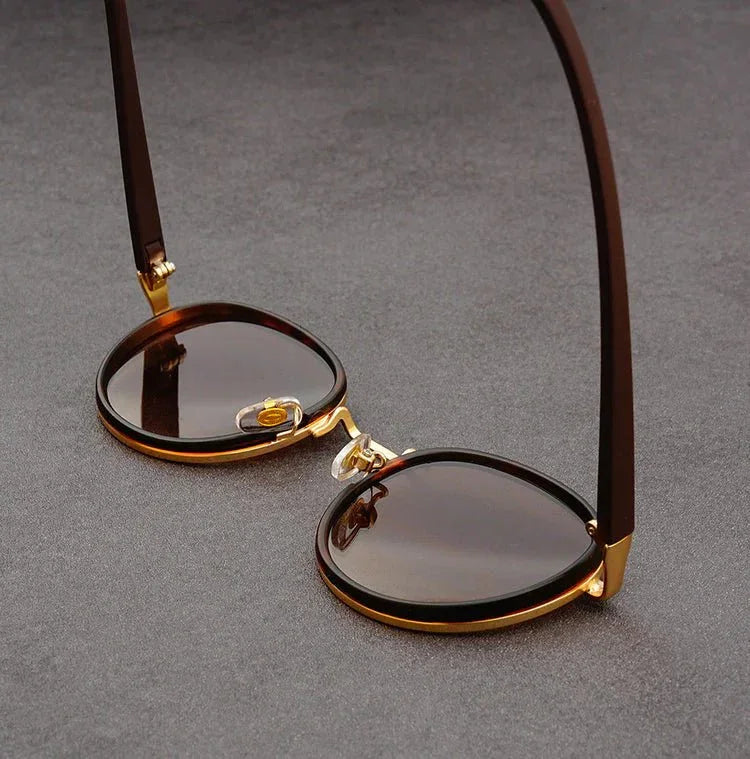 Occhiali da Sole Rotondi da Donna con Montatura in Policarbonato e Protezione UV400