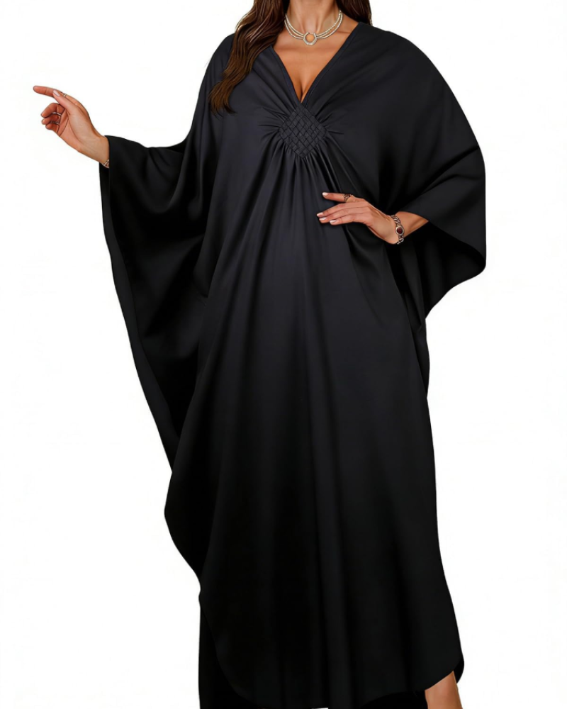 Vyšívané kimono pro ženy s výstřihem do V — pláž