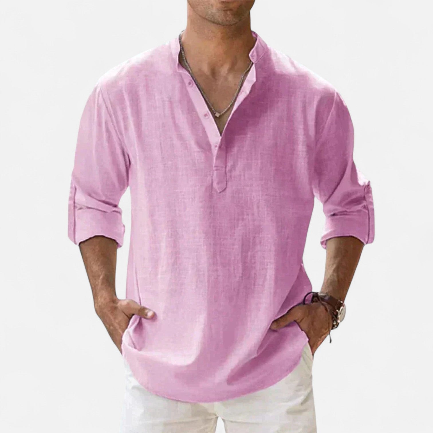 Eliaro Moda | Camisa de Lino para Hombre de Manga Corta – Frescura Natural, Estilo Atemporal