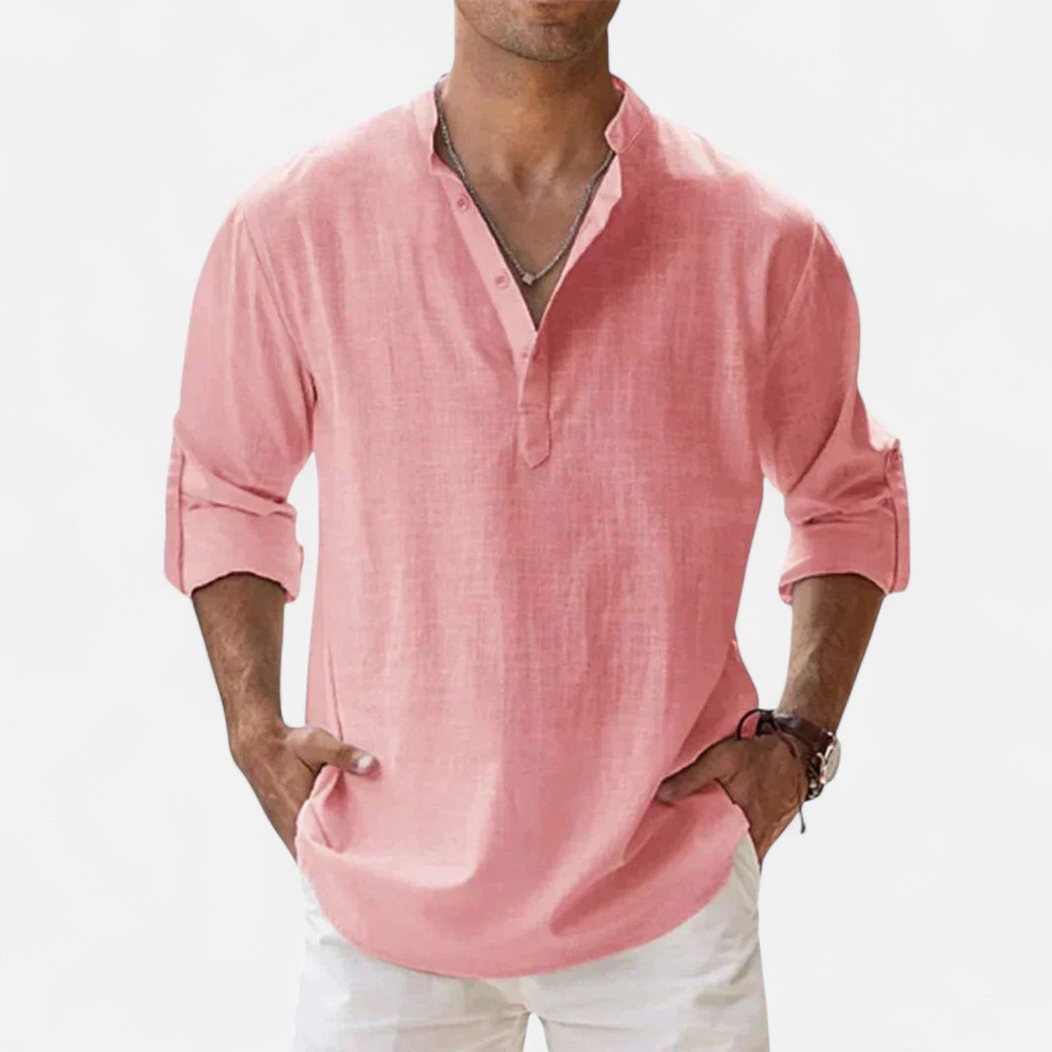 Eliaro Moda | Camisa de Lino para Hombre de Manga Corta – Frescura Natural, Estilo Atemporal