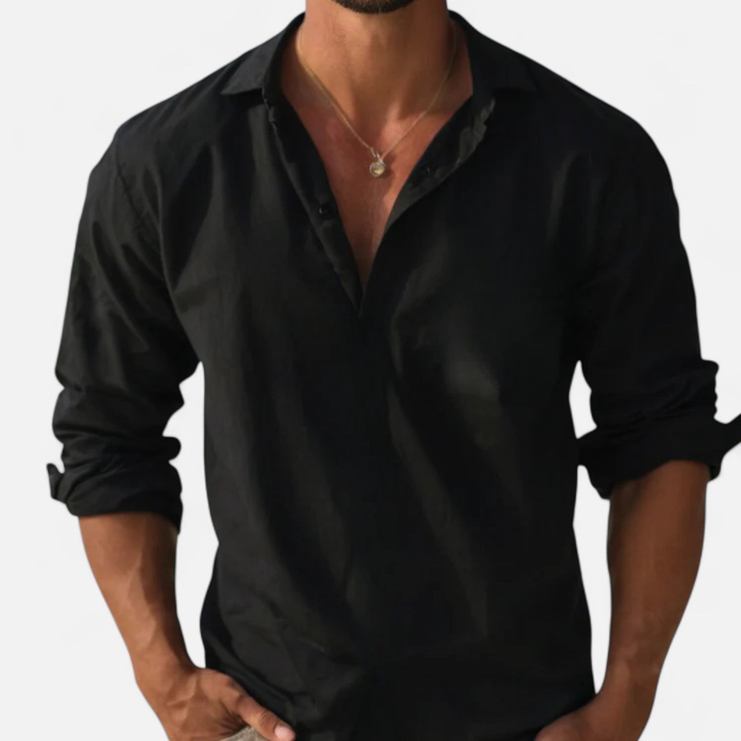 Eliaro Moda | Camisa de Lino para Hombre de Manga Corta – Frescura Natural, Estilo Atemporal