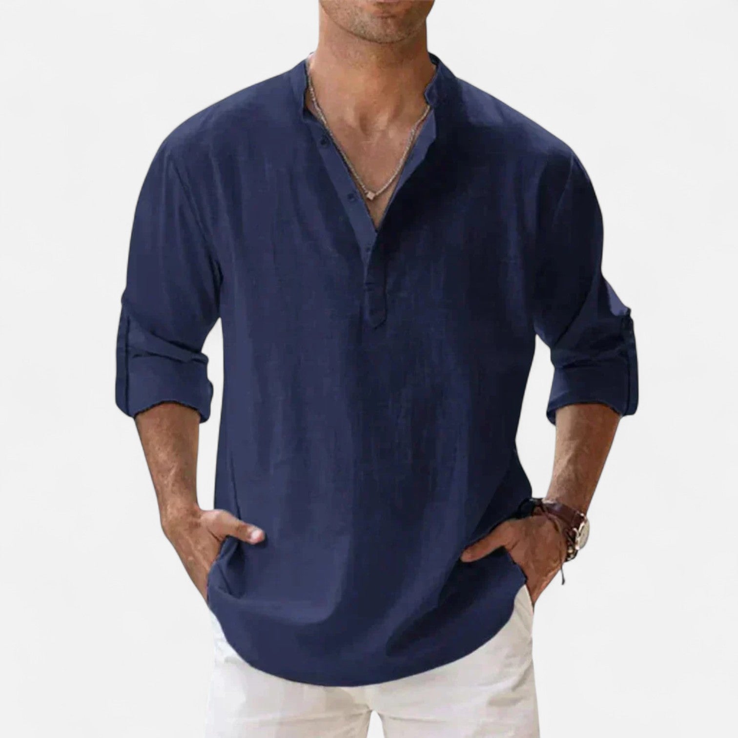 Eliaro Moda | Camisa de Lino para Hombre de Manga Corta – Frescura Natural, Estilo Atemporal