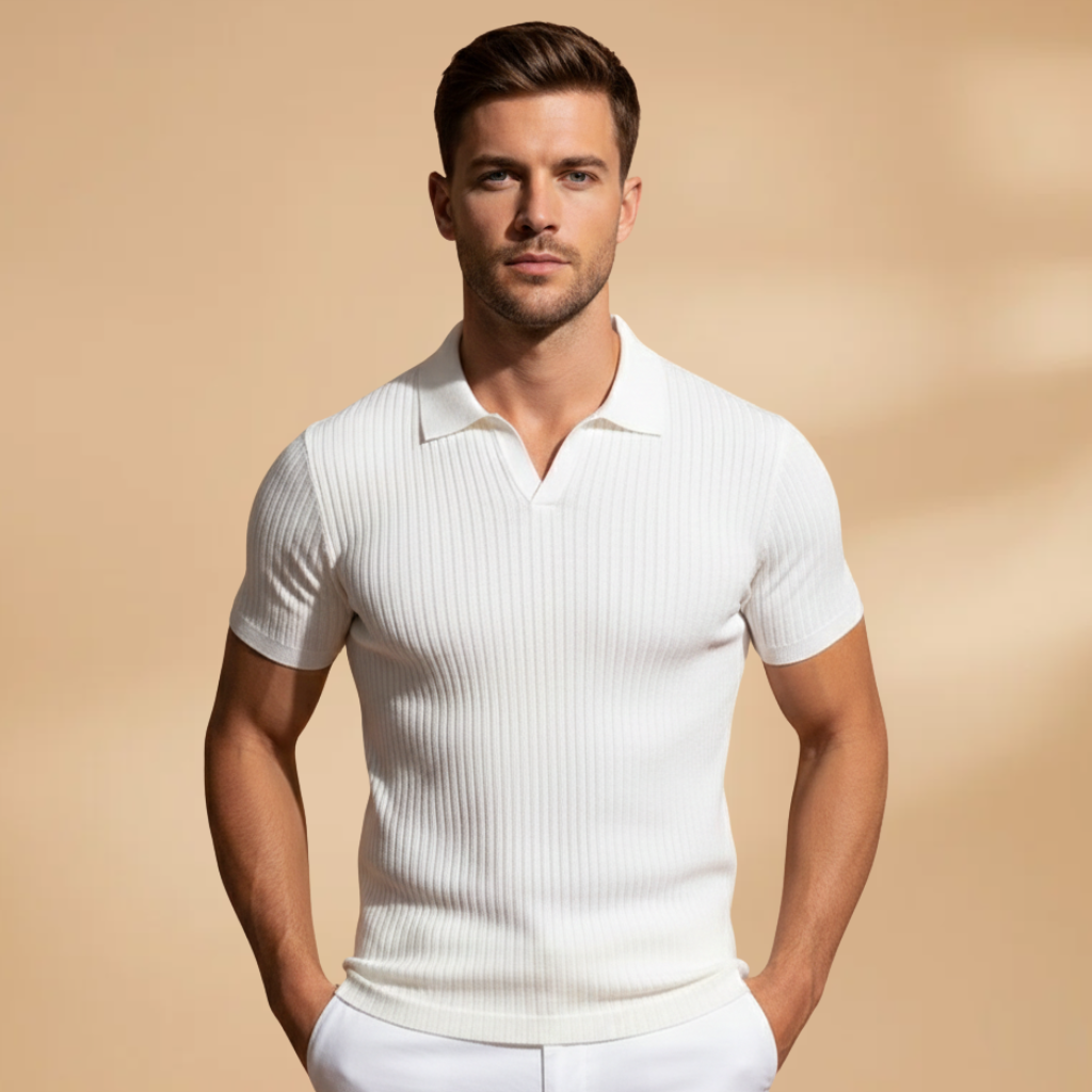 Polo en maille homme | t-shirt coupe slim pour bureau
