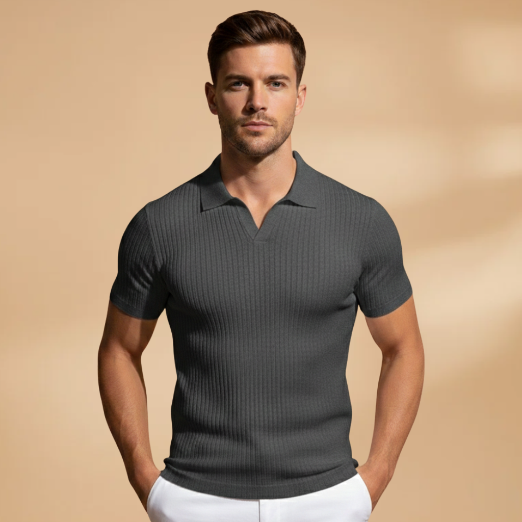 Polo en maille homme | t-shirt coupe slim pour bureau