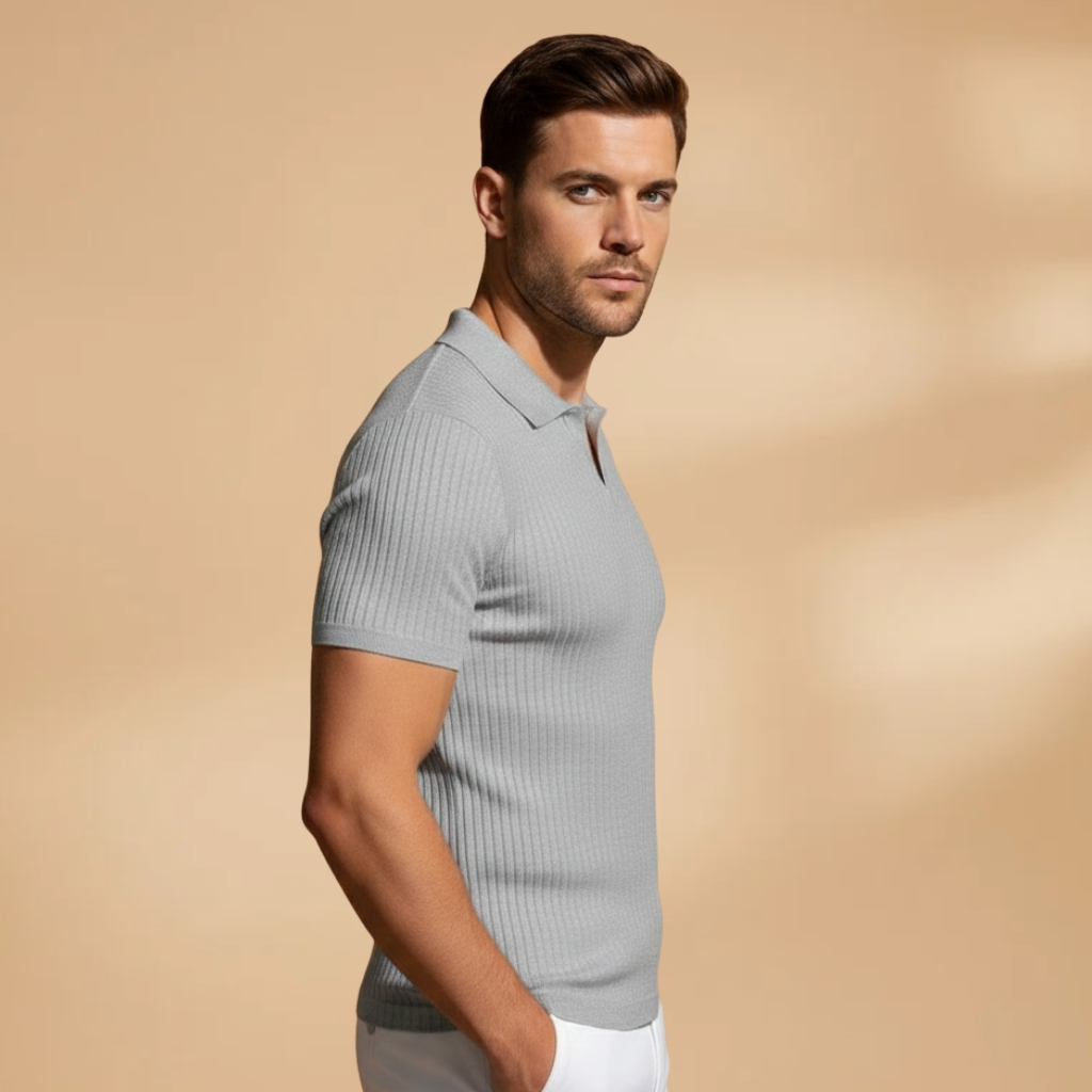 Polo en maille homme | t-shirt coupe slim pour bureau