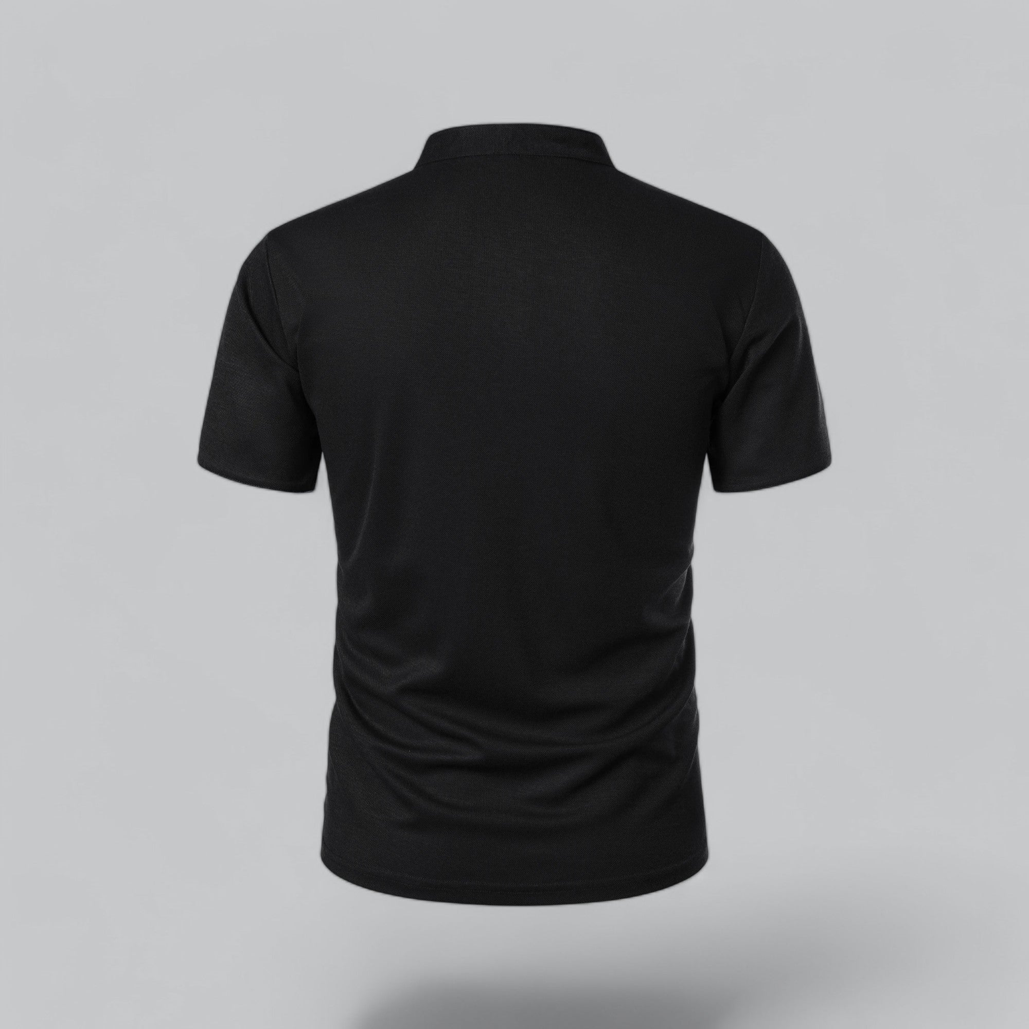 Polo à manches courtes pour homme - coupe ajustée sans col - quotidien