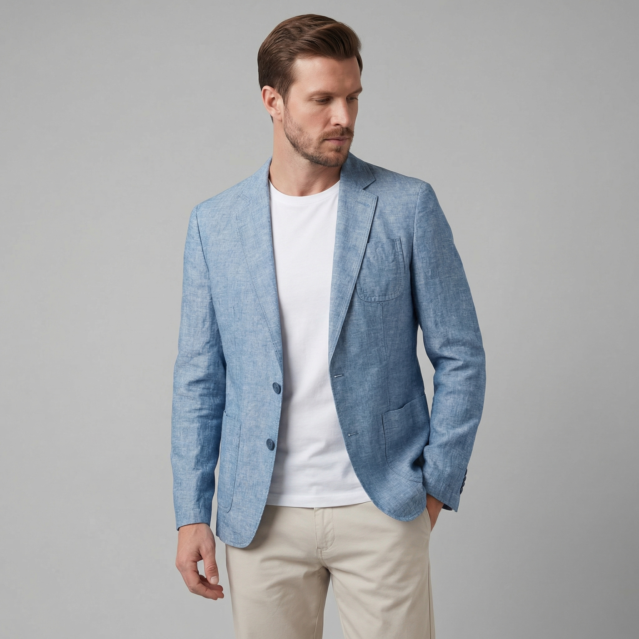Men's linen blazer | lightweight jacket for events