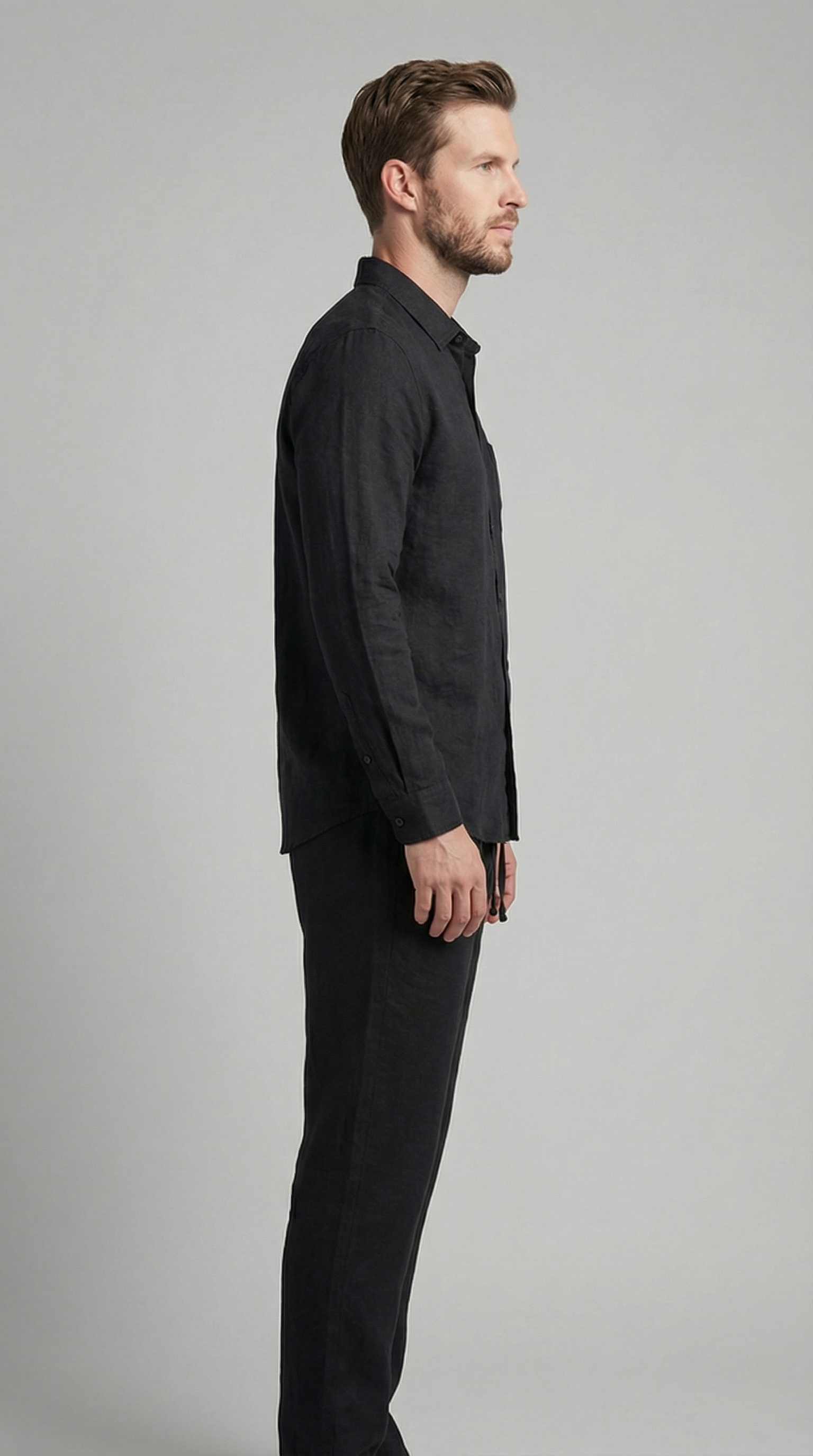 Ensemble homme en lin | ensemble deux pièces coupe slim