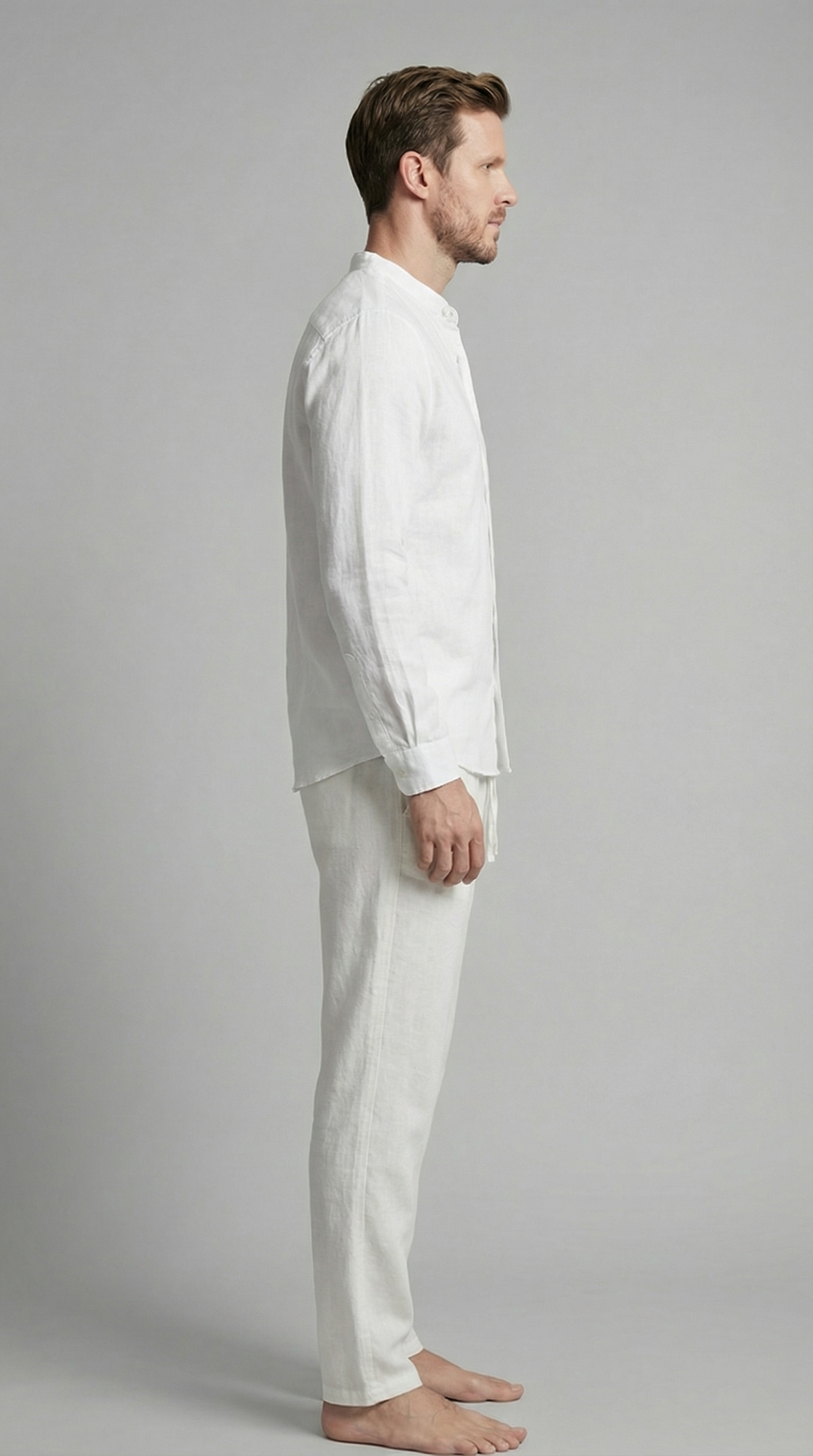 Ensemble homme en lin | ensemble deux pièces coupe slim